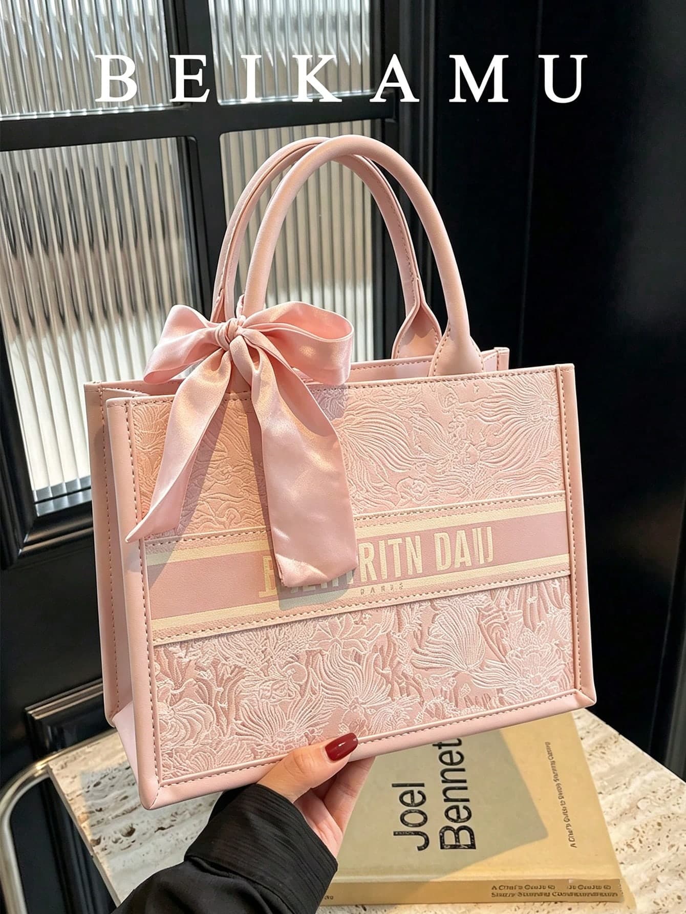 Casual Style Letter Print Large Capacity Tote Shoulder Bag, Nursing Bag, Weekend Bag, Everyday Bag, Perfect For Daily Use - Suitable For Travel, Work Or Shopping, College, Work And Class, School, Work, Etc. Suitable For Women, New Moms And White-Collar Workers, Girls, College Students, Young Girls