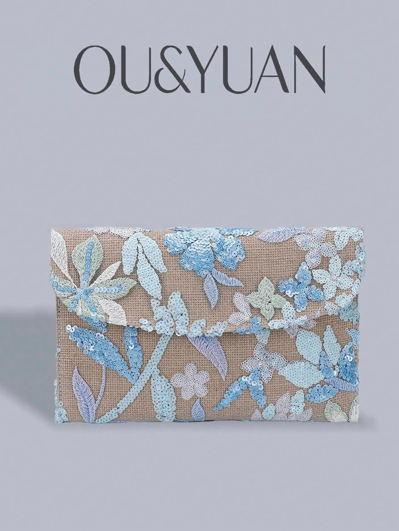 Random Pattern Sequin Embroidered Patchwork Wallet, Women's Contrast Color  Flap Clutch Purse,  Suitable For Party, Gift, Wedding, Holiday, Vacation