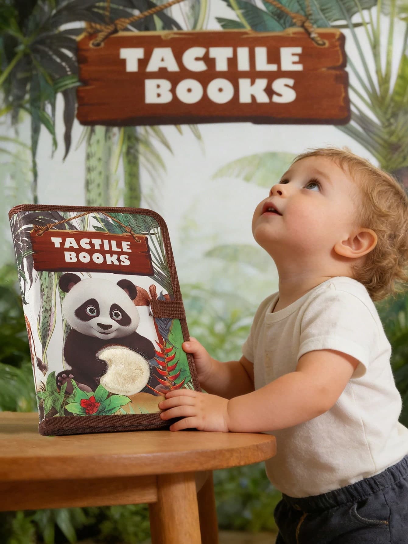 Children's Touch And Feel Book - Educational Early Learning Toy, 3D Learning And Early Education Cognitive Story Book For Boys And Girls, Infant Early Education Cloth Book - Children's Party Gift And Holiday School Supplies, Thanksgiving, Halloween, Christmas, Birthday, Children's Day Gift
