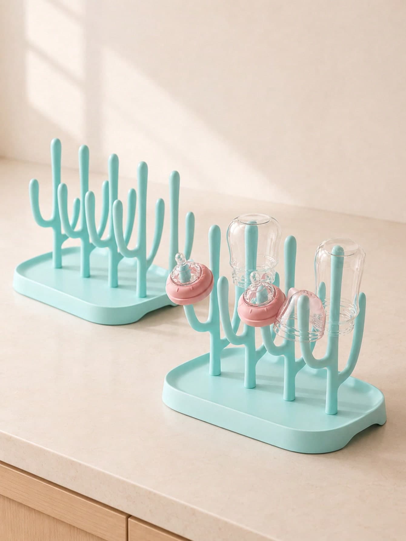 1pc Baby Bottle Drying Rack Drainer Organizer'