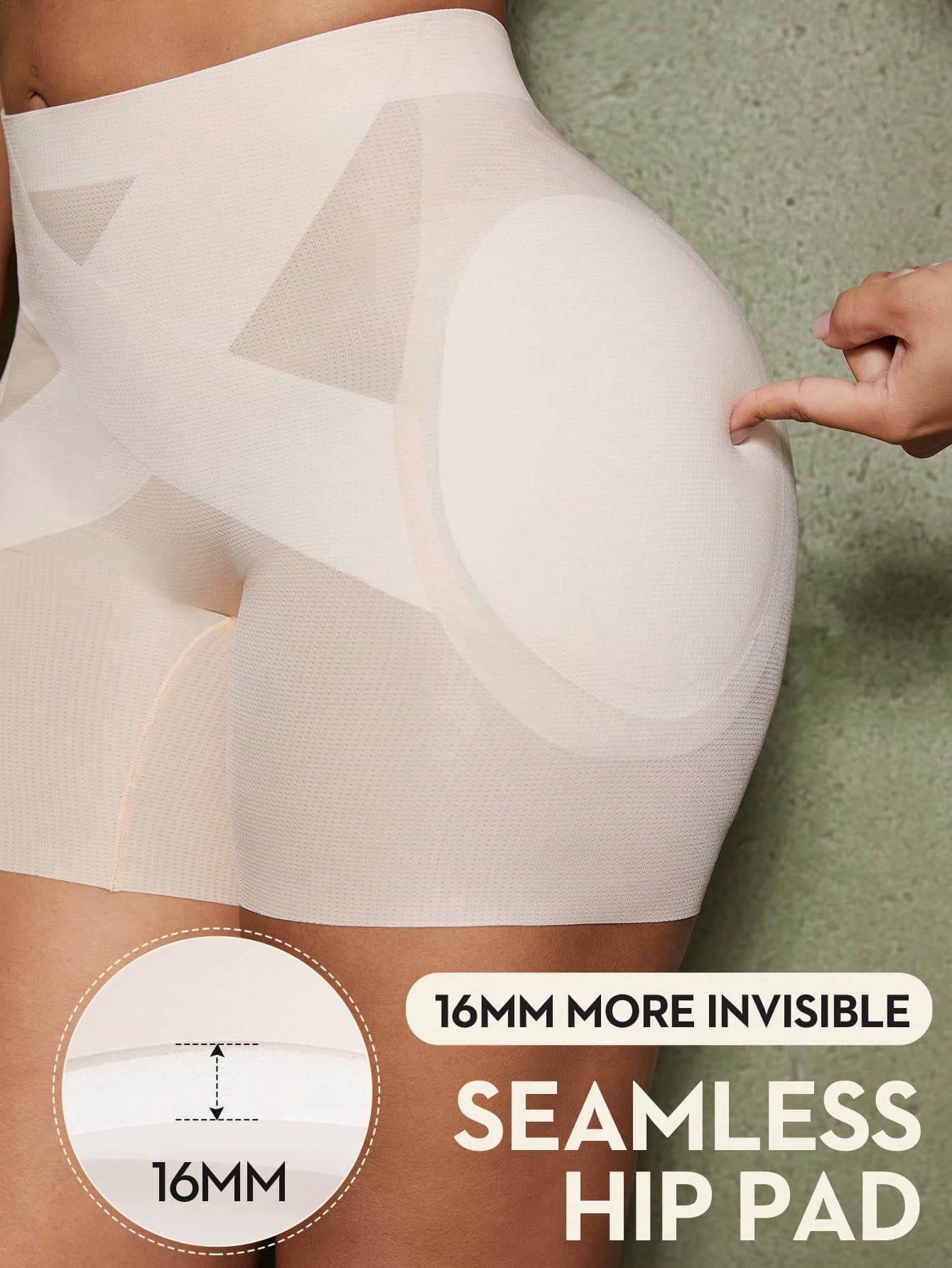 1pc Women's Waist Shaping Micro Shaping Buttocks Enhancing Underwear, Removable And Adjustable Padded Butt Shaping Shorts, Women's Shapewear