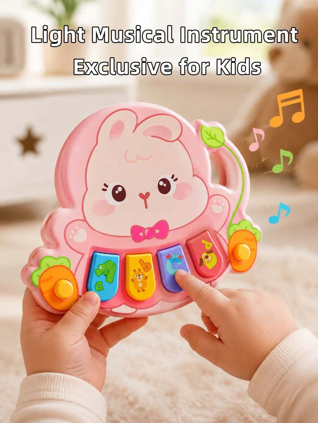 Baby Piano Keyboard Toy Early Learning Music Toy Children Toy Girls Toy Sensory Toy Baby Sensory Toy Travel Toy Baby Toy Montessori Toy Game
