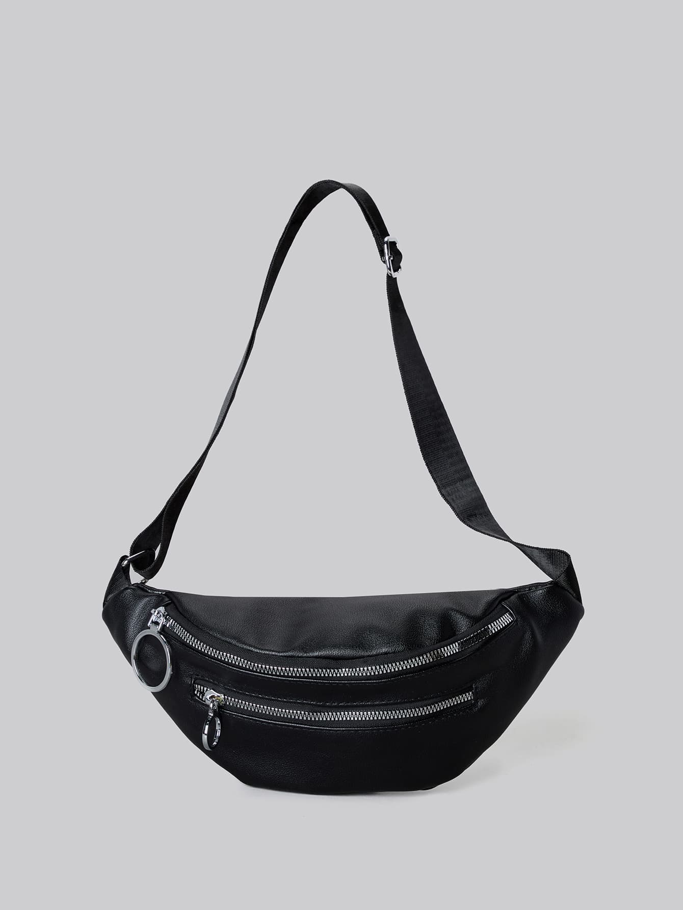 DareSee Minimalist Zipper Fanny Pack, Western Purse For Women, Bohemia Style Bag For Women Winter Gifts Music Fest Back To School