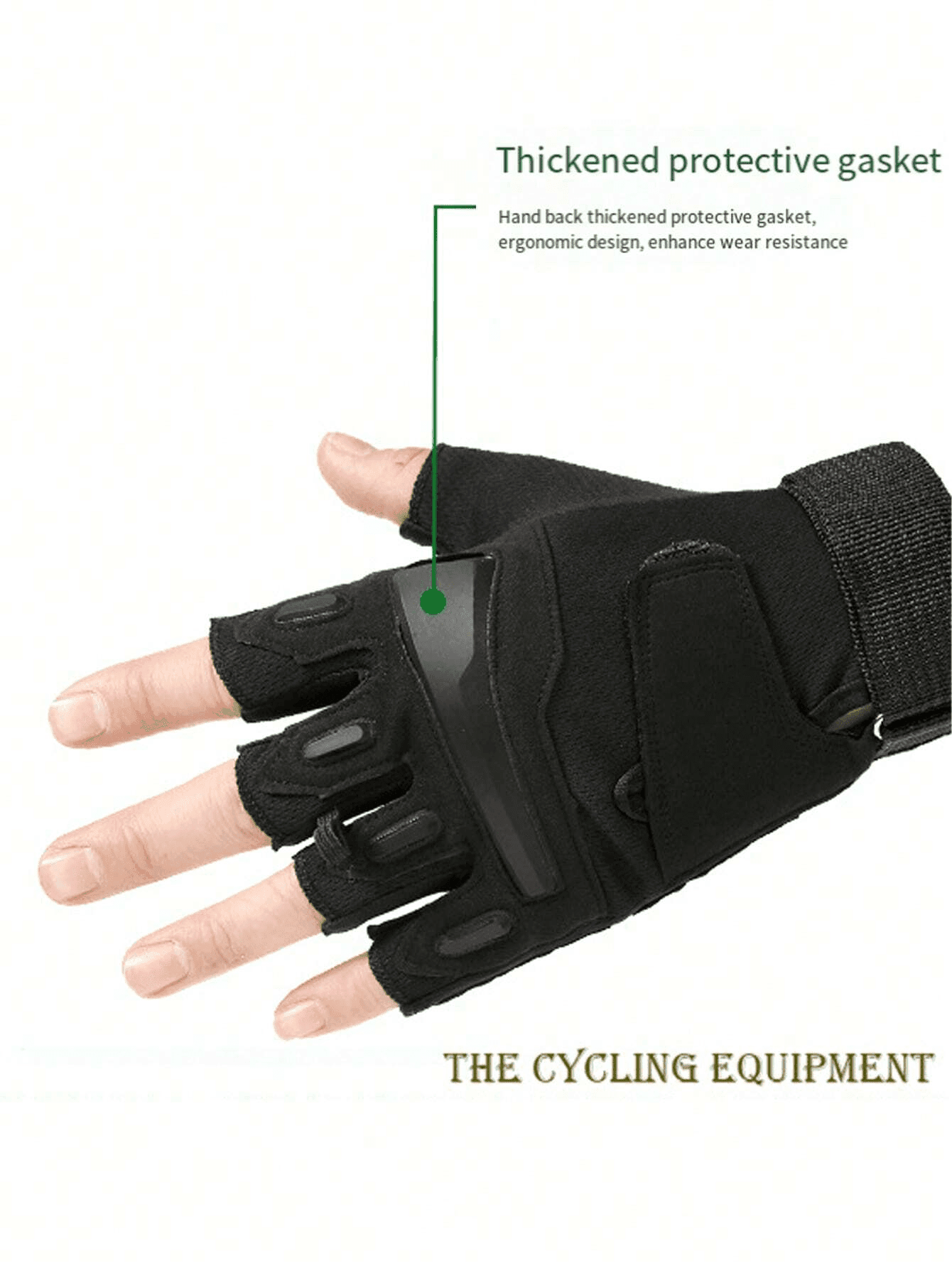 A Pair Of Black Half Finger Cycling Gloves For Men/Women, Suitable For Cycling, Half Finger Road Bike Mountain Bike Gloves - Cycling/Exercise/Motorcycle/Gym/Training/Outdoor,Black Gloves