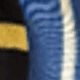 Yellow and Blue Nine-grid Leopard Print