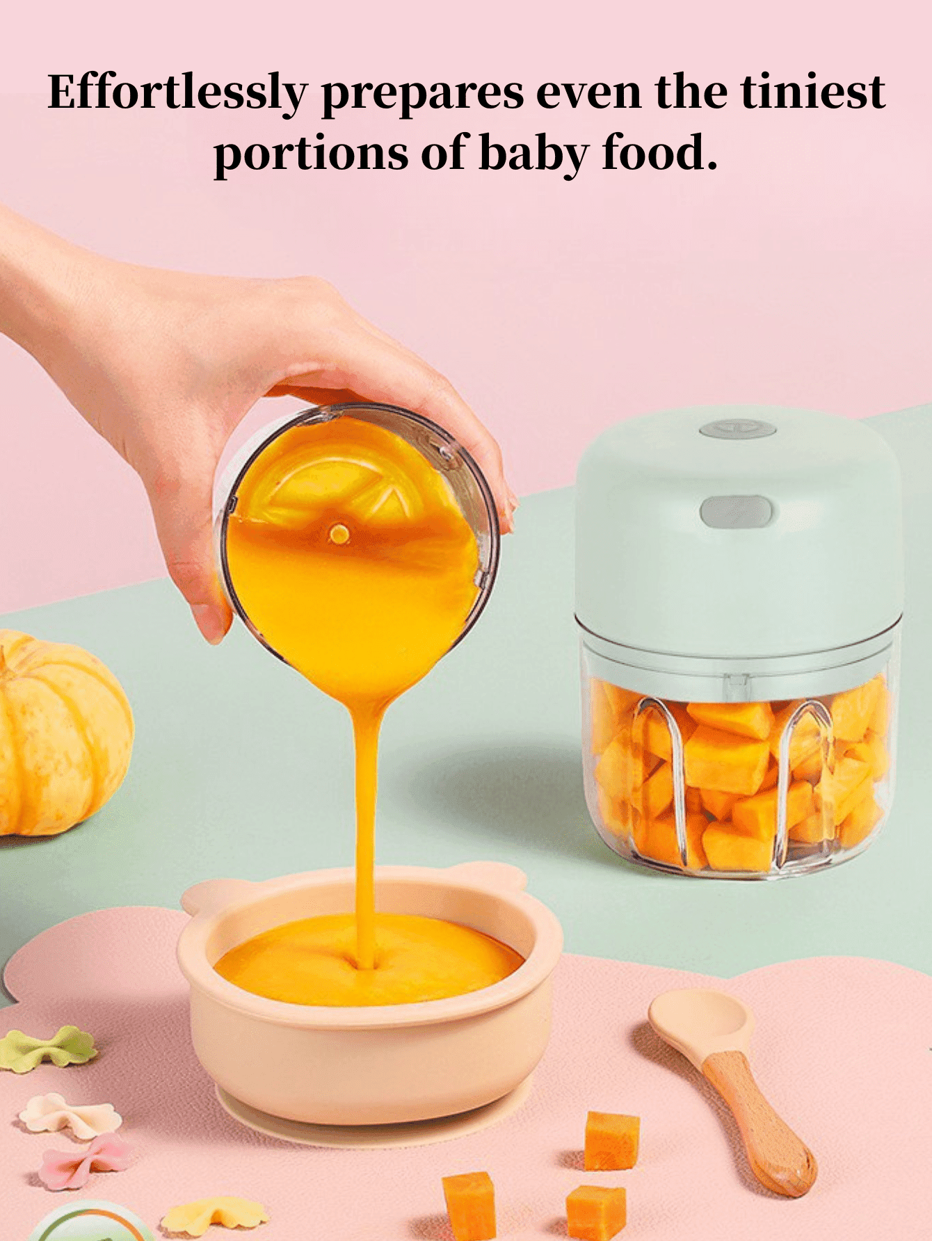 3-Color Mini Multi-Functional Food Processor For Home Use