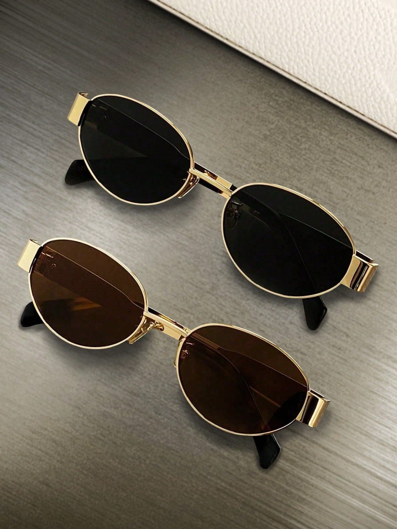 Women's Metal Frame Oval/Polygon Fashion Glasses (Half Frame), Suitable For Daily Wear, Summer Beach, Outdoor Travel And Other Outdoor Activities