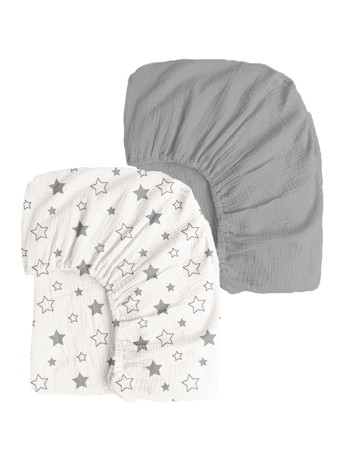 2pcs Set Soft Breathable Pure Cotton Baby Crib Sheets, Newborn Essential