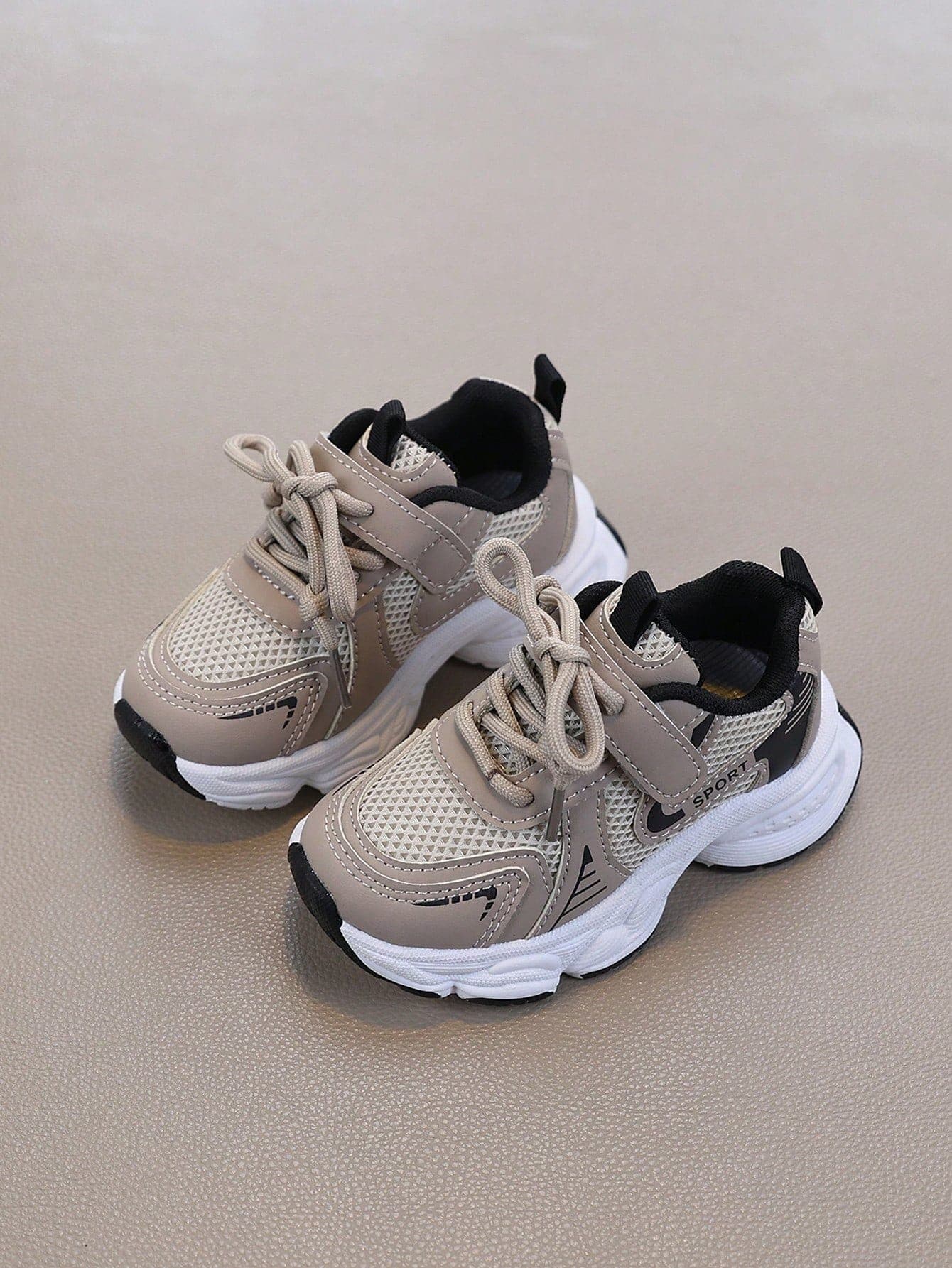 1 Pair Kids' Summer Mesh Breathable Sneakers, Girls' Casual Chunky Shoes
