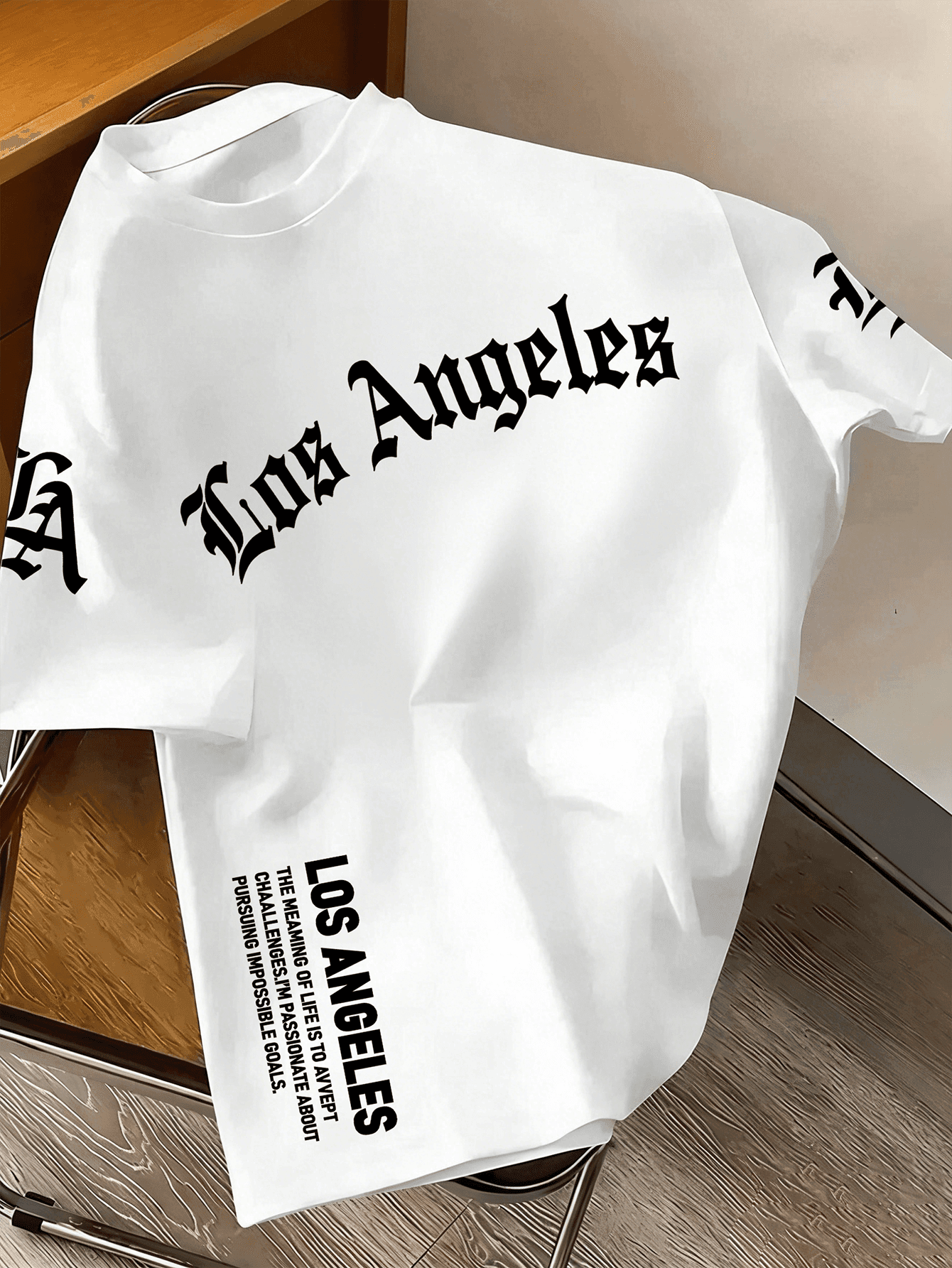 Teen Boy-Slogan Print T-Shirt, Suitable For Boys Outdoor Sports, Boys Spring/Summer Casual Versatile Top