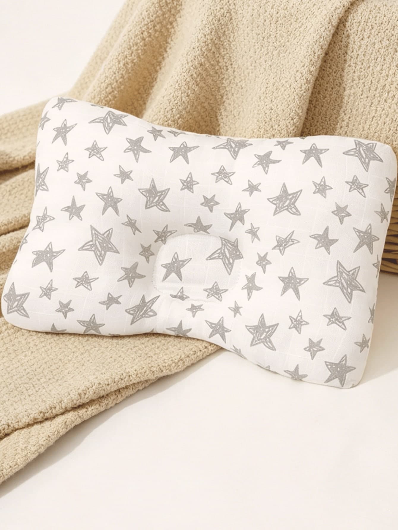 1pc Cute Printed Rectangular Small Pillow, Soft And Comfortable Anti-Flat Head Neck Support Pillow, All-Season Children's Small Pillow
