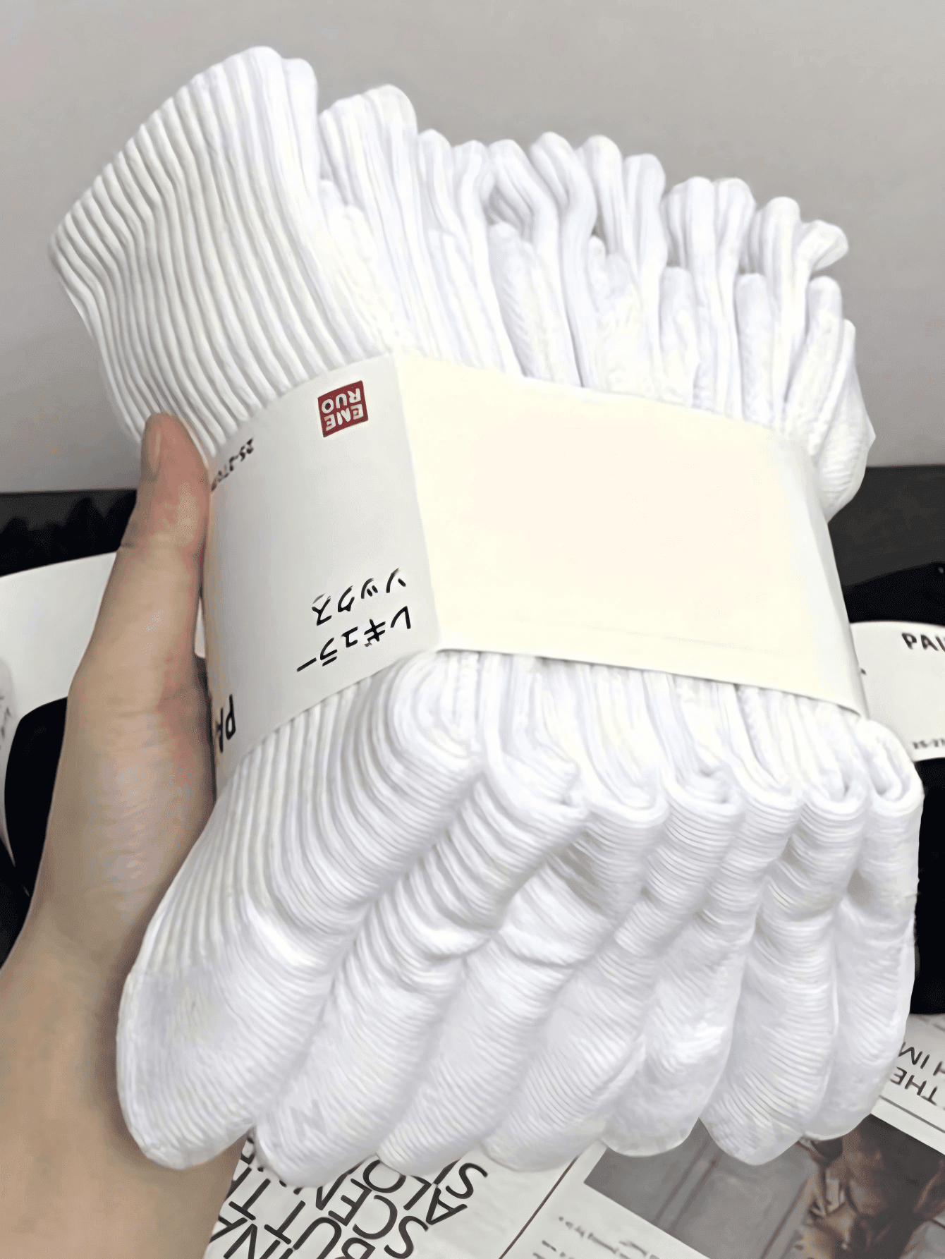 5/10 Pairs Men's Pure White Minimalist Socks, American Style, Sweat-Absorbent, Breathable, Mid-Calf Socks For Daily Wear, Running And Sports, Also Suitable For Couples, 15/20 Pairs