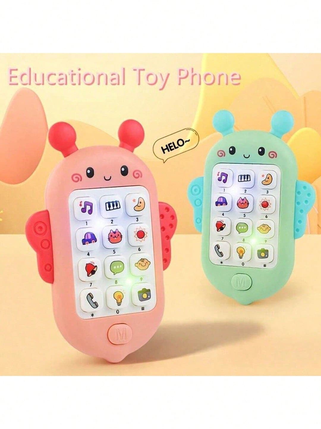 Bee Music Phone, Children's Interactive Educational Toy, Vibrant Colors - A Device Suitable For Young People To Learn Music And Stories