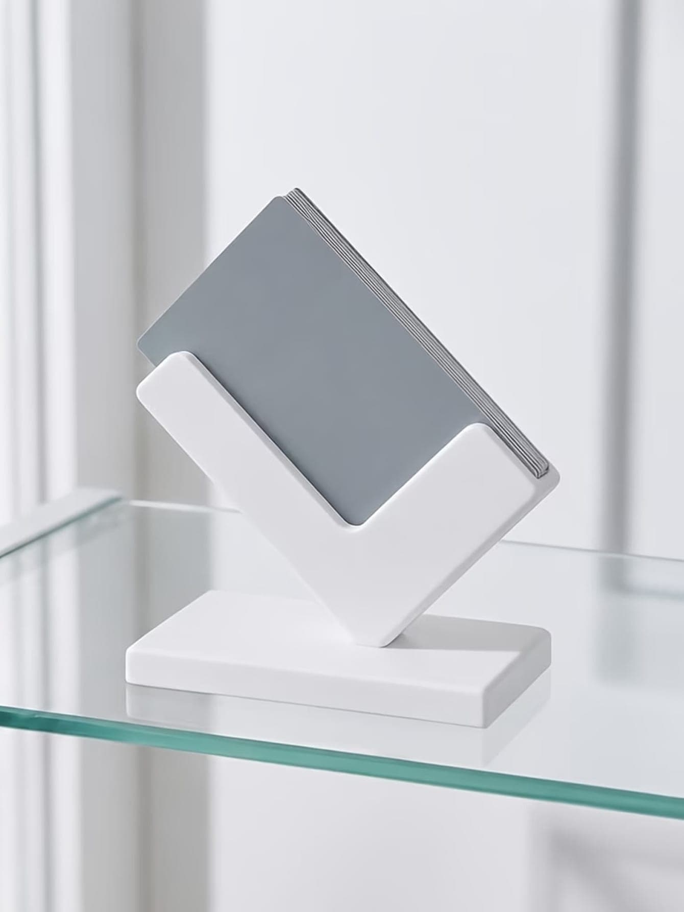 Industrial Style Creative Business Card Holder, Desktop Business Card Display Rack, Minimalist Office Storage Organizer, Suitable For Office/Desktop Decoration