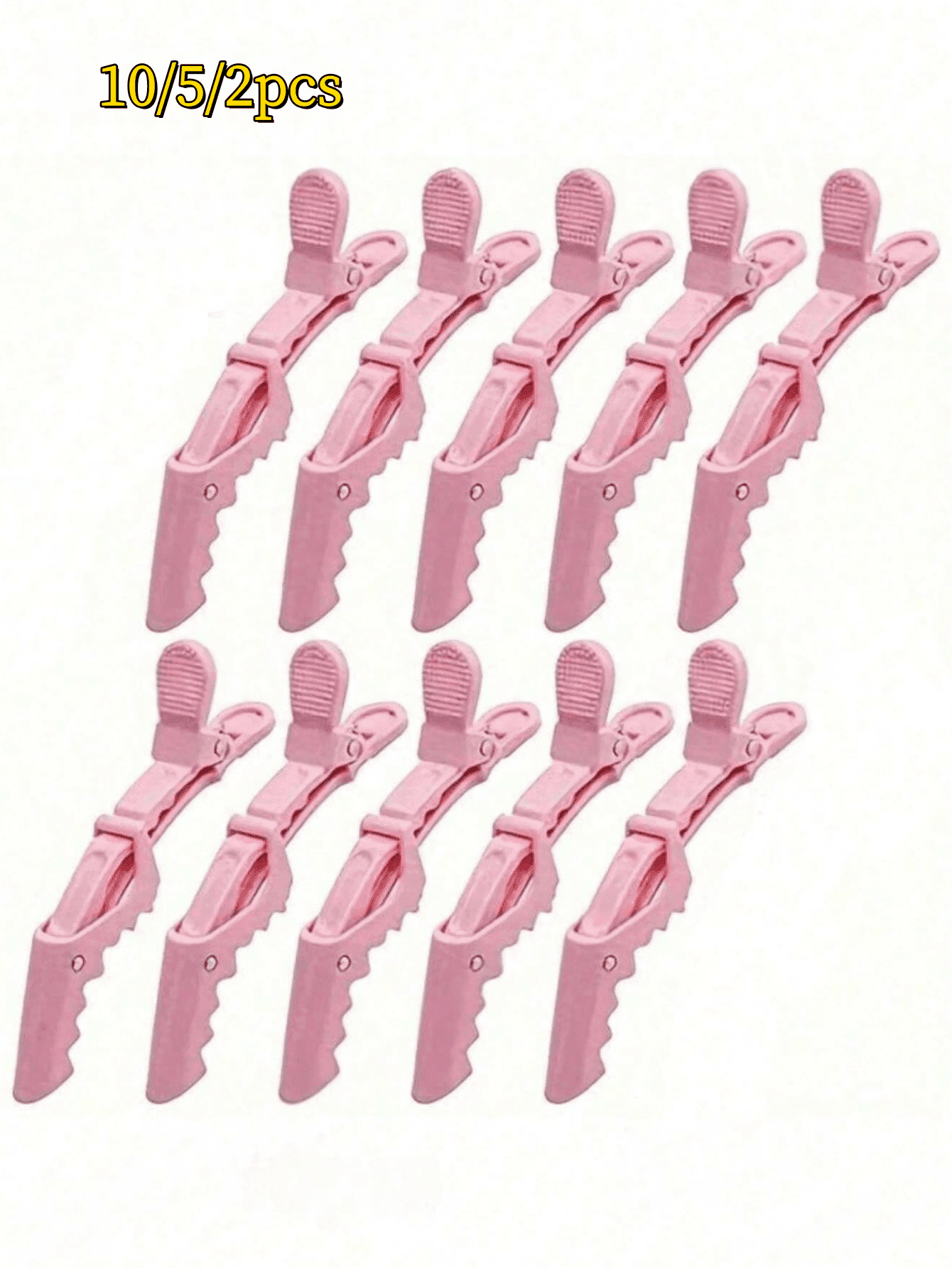 10pcs/5pcs/2pcs Multi-Functional Hair Clips, Hair Styling Clips, Suitable For Hairstylists, Women's Plastic Non-Slip Hair Clips, Professional Salon Alligator Clips Long Mouth Clips, Ideal Choice For Beauty Salons, Home And Bathroom Decor