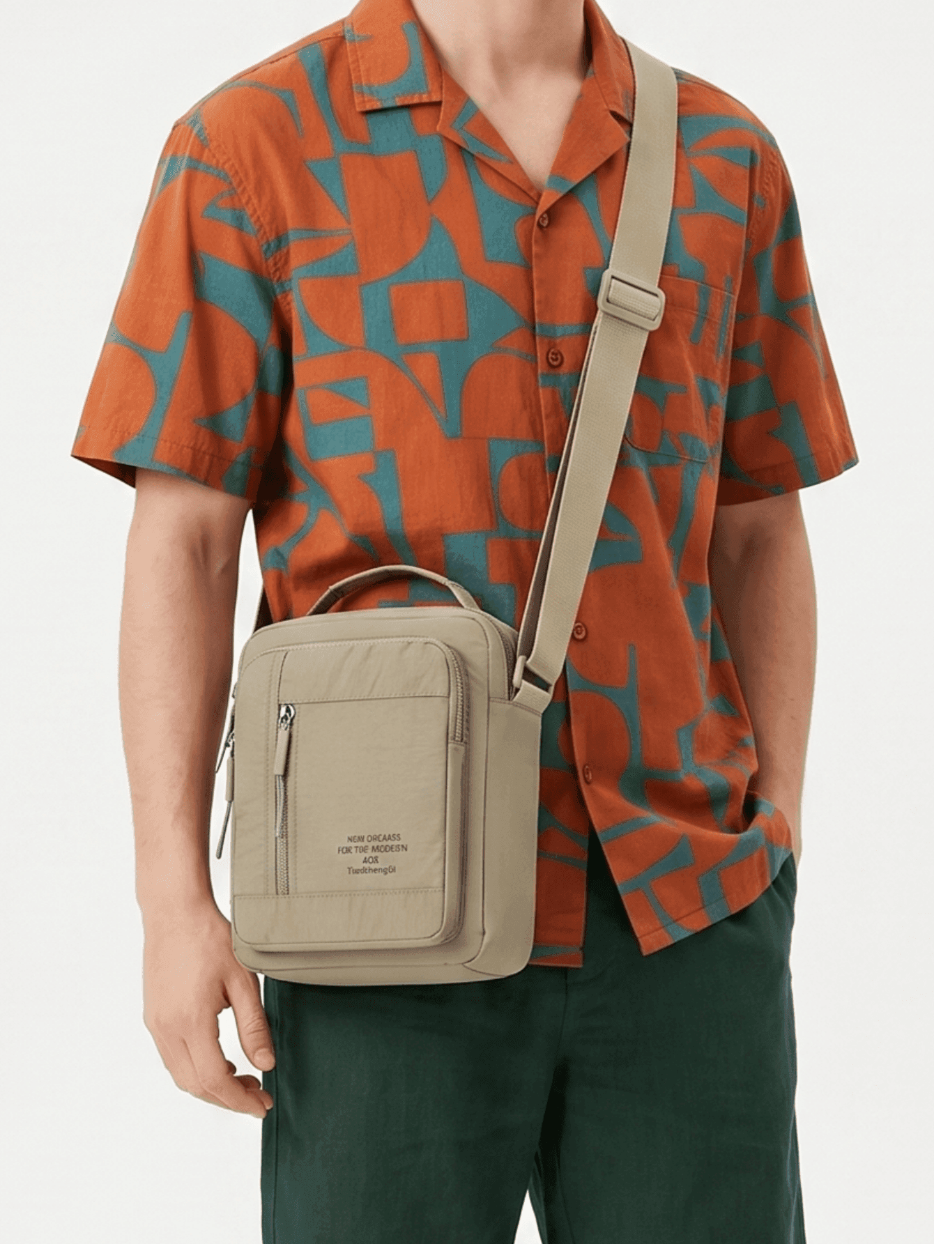 Men's Oxford Fabric Shoulder Bag Crossbody Bag Travel Vacation Daily Commute Minimalist Personalized Fashion Sports Vintage Business Unisex Handsome Academic Punk Rainproof Scratch-Resistant Anti-Aging Multifunctional Multi-Compartment Organized Storage Multi-Layer Crossbody Bag Men's Student Christmas Halloween Valentine's Day Father's Day Gift For Boyfriend Gift For Friend Gift For Father