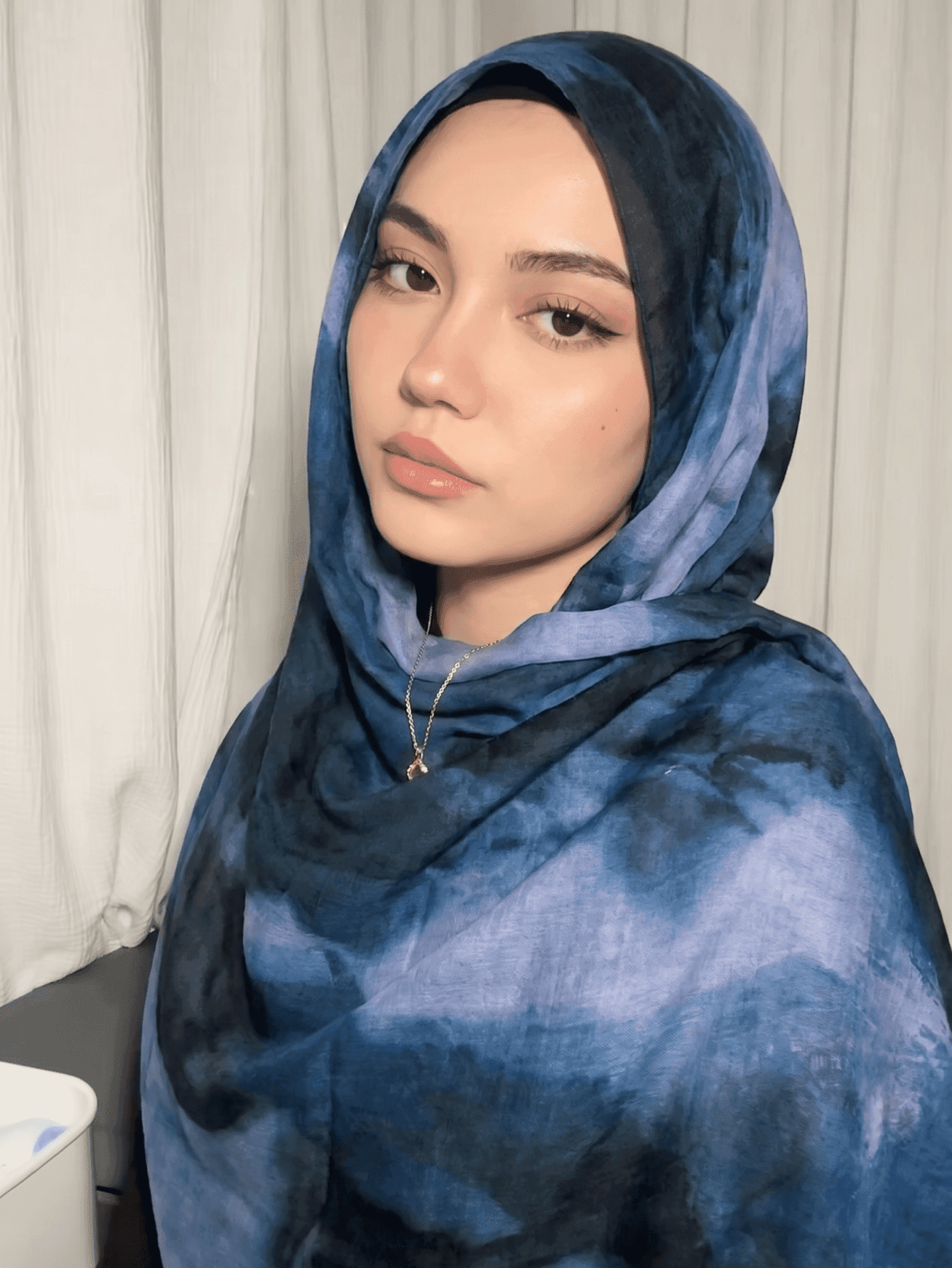 1pc Women's Bohemian Style Fashion Ink Painting Print Scarf, Spring/Summer Street Casual Hijab Sun Protection Shawl, Suitable For Daily Wear, Suitable For Summer Beach
