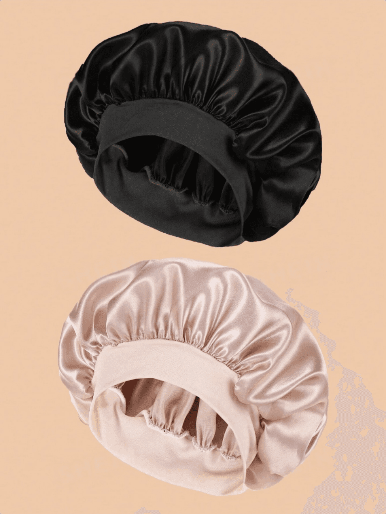 Luxury Satin Silk Hair Bonnet Sleep Cap For Curly Braids Dreadlocks Long Hair Anti Frizz Night Hair Care Protection Smooth Soft Breathable Lightweight