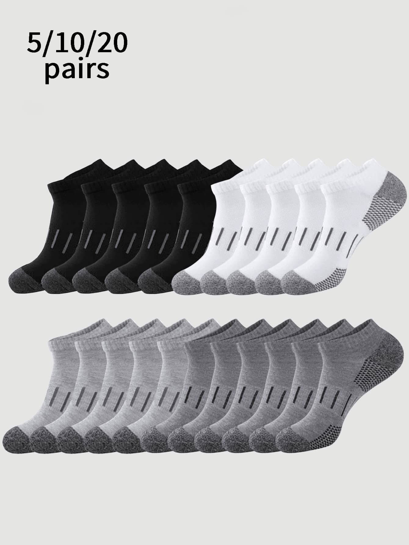 5/10/20 Pcs Outdoor Sports Socks, Men's Socks, Running Socks
