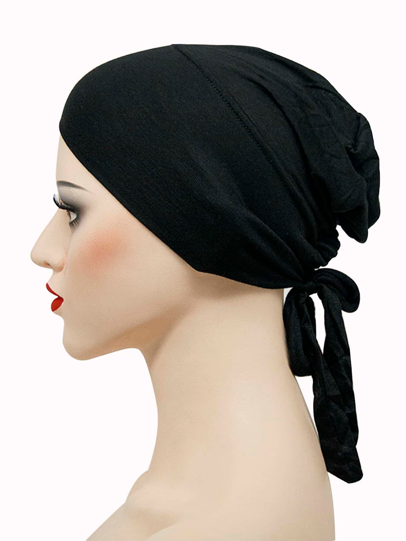 Awegeo 1pc Women's Headscarf - Adjustable Tie Headscarf, Soft Breathable Casual Headscarf Hat, Suitable For Daily Wear