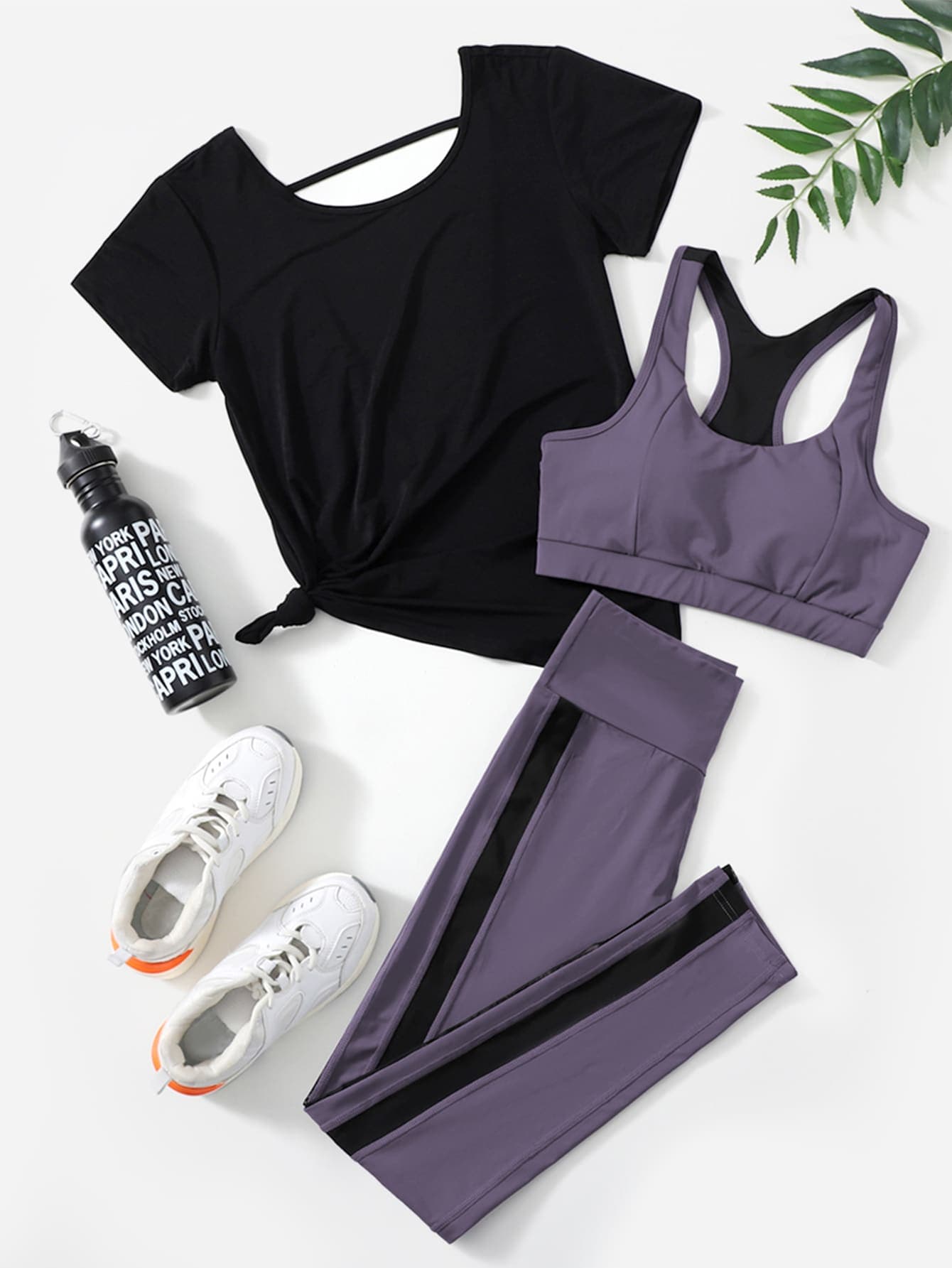 Velisys Velisys 3pcs Softness & Lightweight Sports Set Workout Women Set