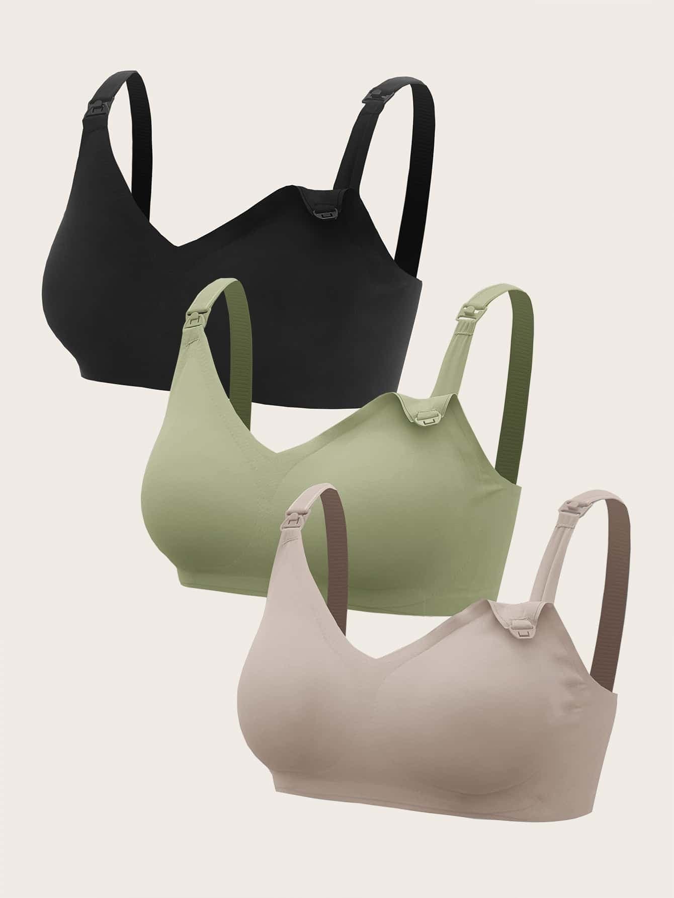 Moonlight&Mama Maternity 3pack Solid Nursing Bra