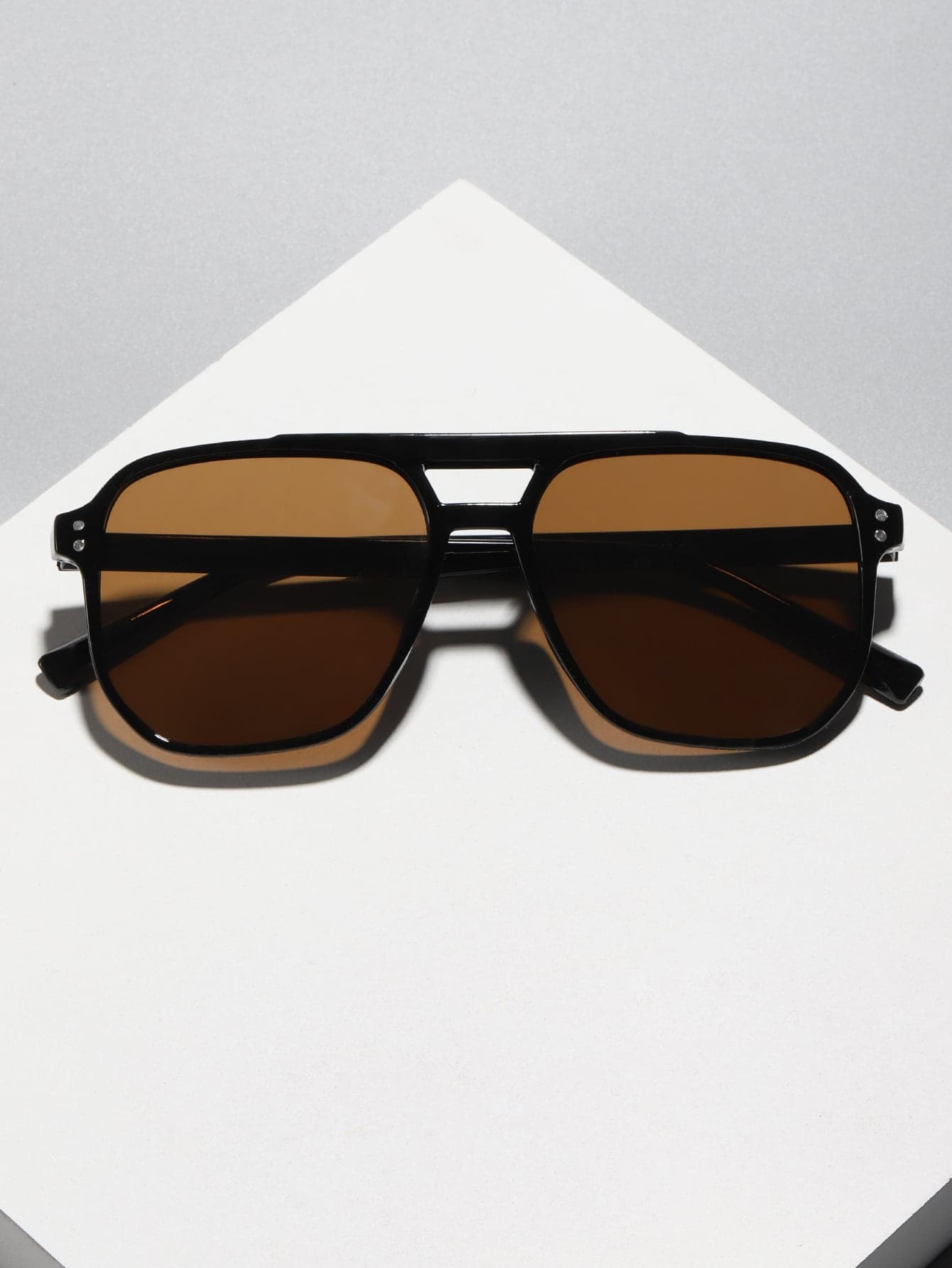 Men Top Bar Geometric Frame Fashion Glasses Casual Beach Accessories Sun Glasses Sunglasses Shades For Summer Beach Vacation,Outdoor,Travel