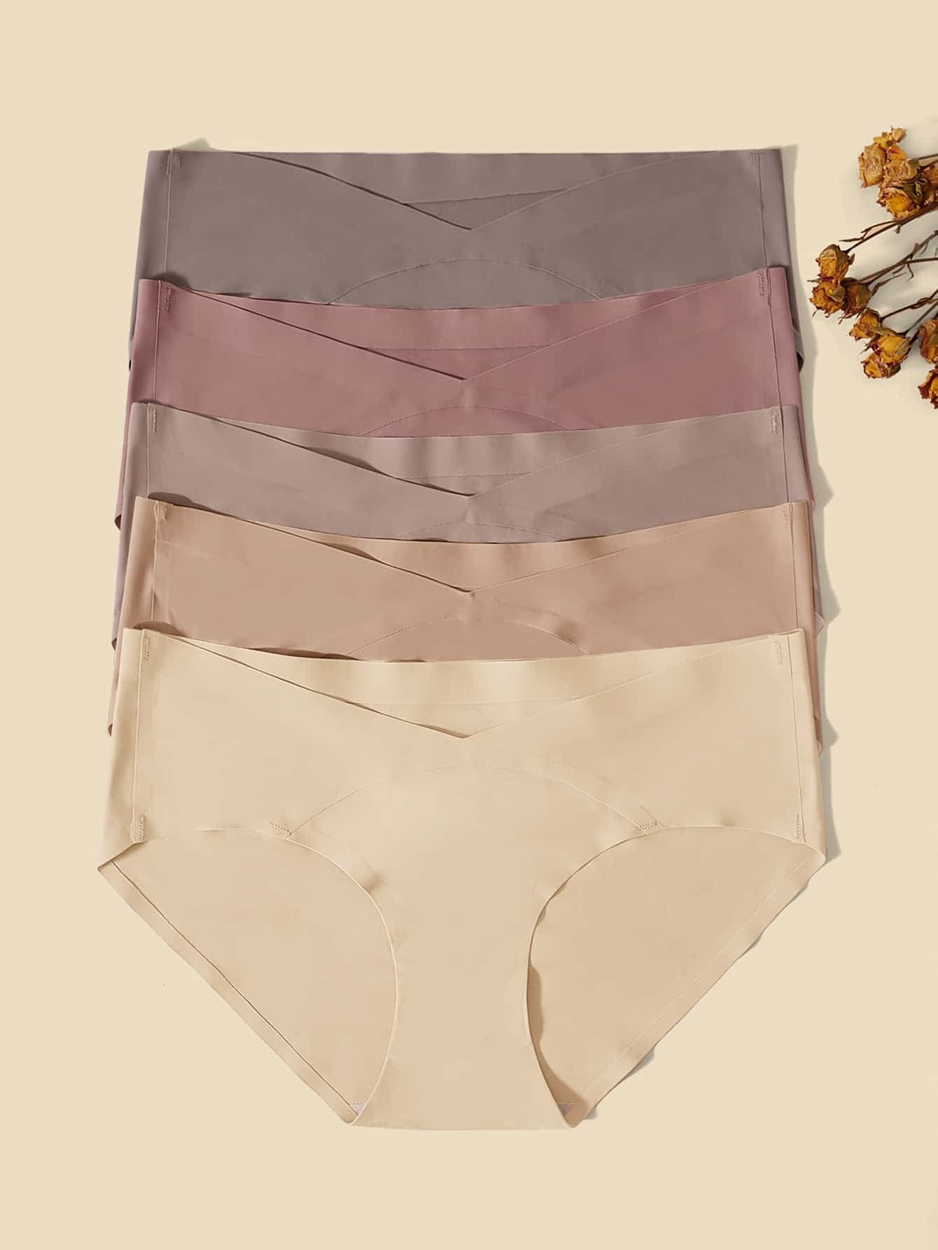 SHEIN Maternity 5pack Solid Panty For Mother