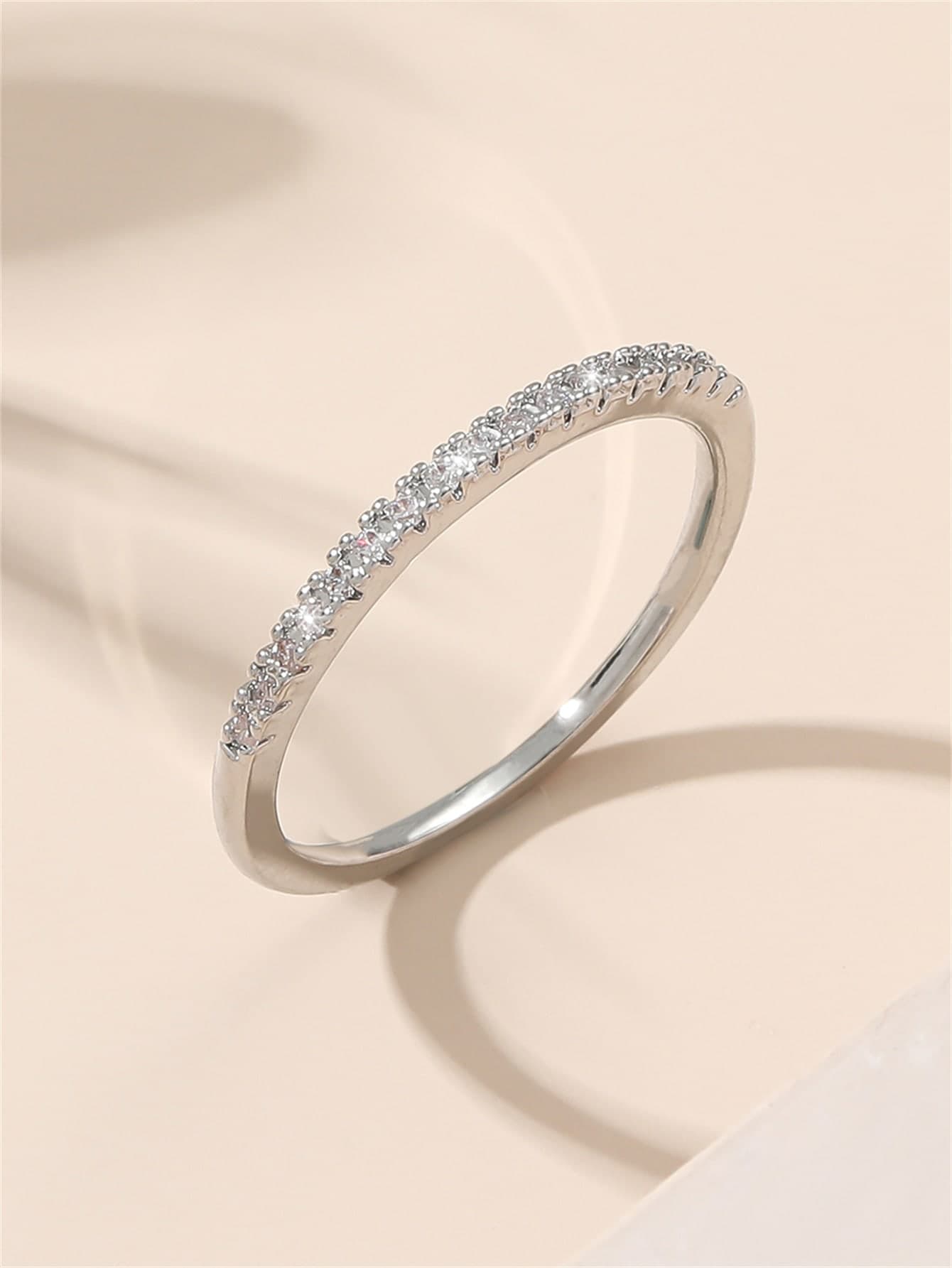 Cubic Zirconia Decor Ring
