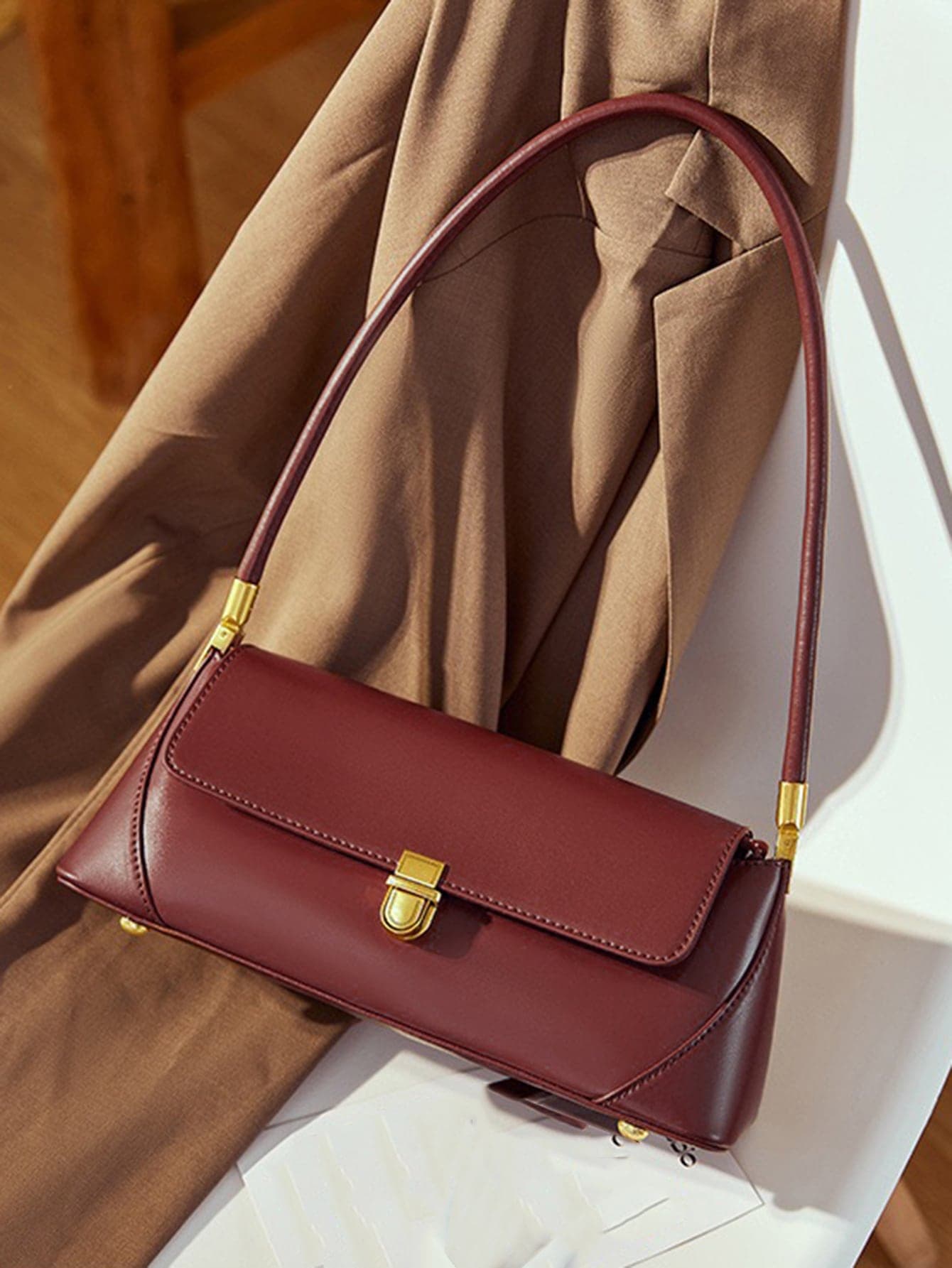 Fashionable Casual Underarm Qualitative Handbag, Versatile For Daily Commute, Valentine's Day Gift, Outdoor Dates
