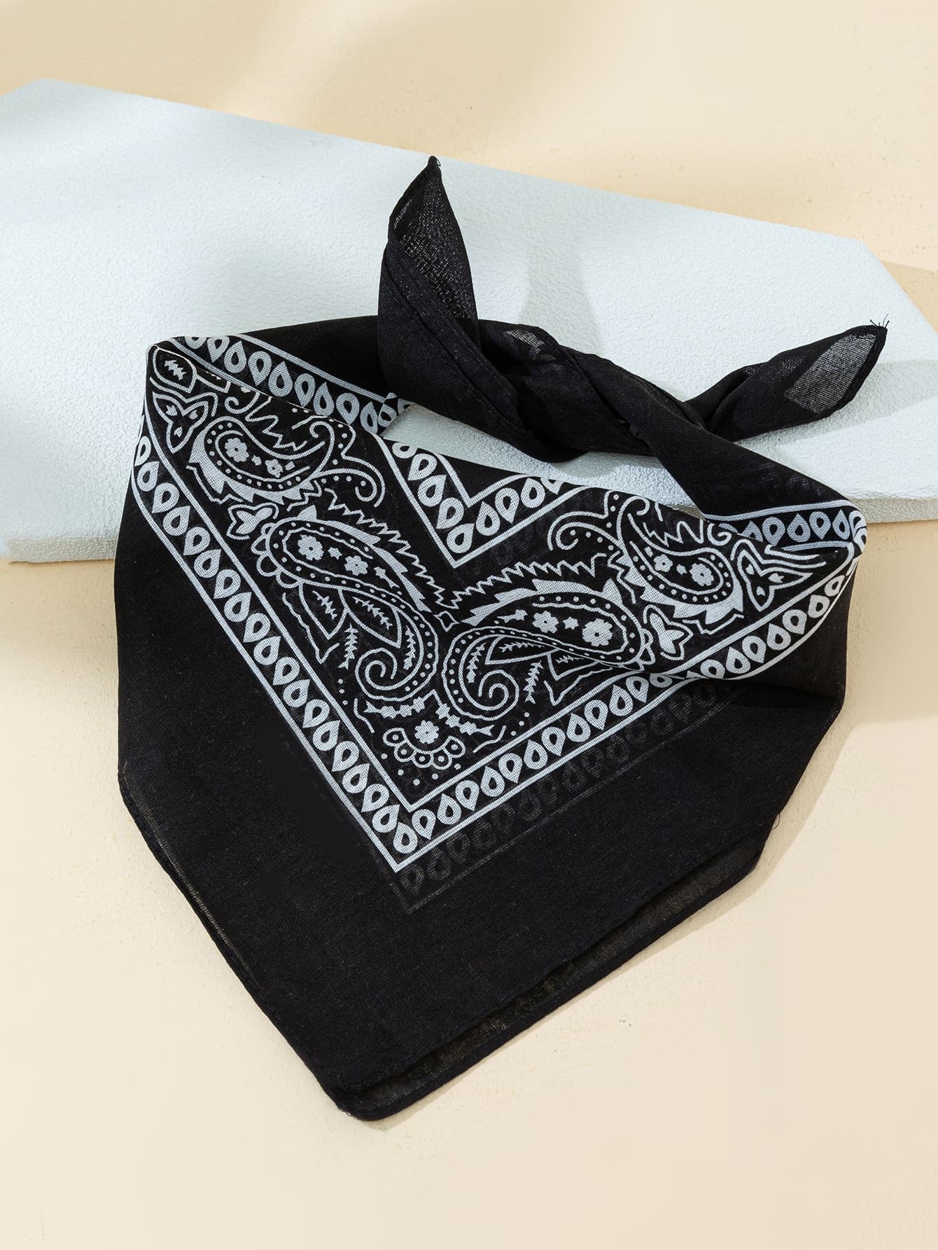 1pc/2pcs/6pcs Cashew Hip Hop Bandana Small Square Scarf