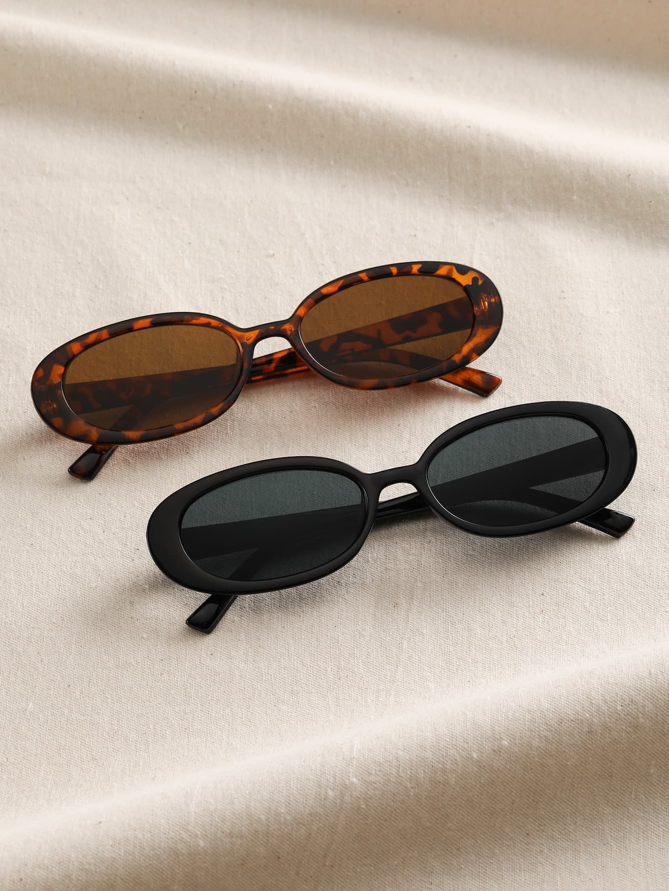 2 Pairs Women's Oval Frame Fashion Eyeglasses, Classic Style Suitable For Daily Life And Summer Travel