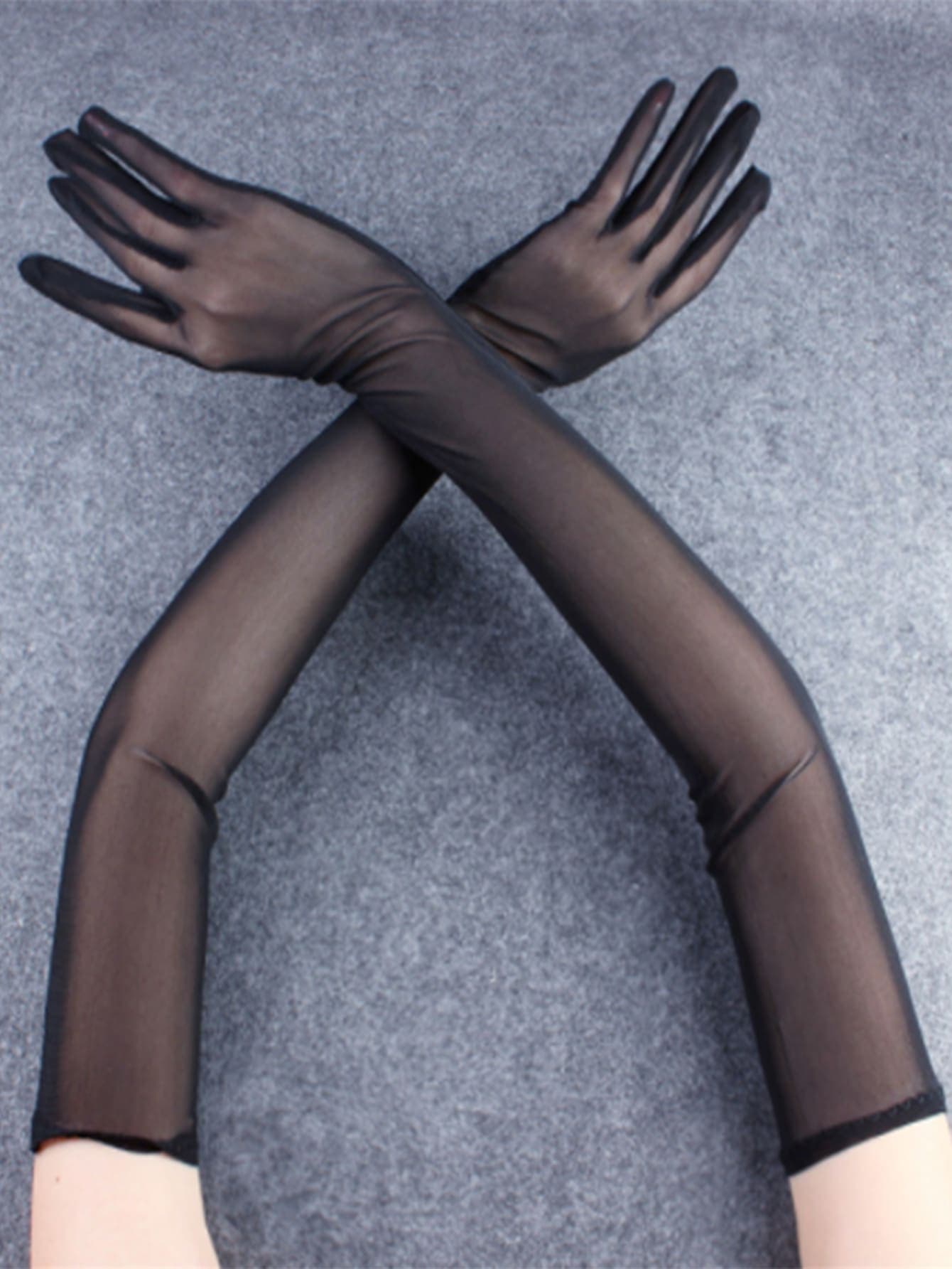 Party Solid Long Gloves Halloween Summer