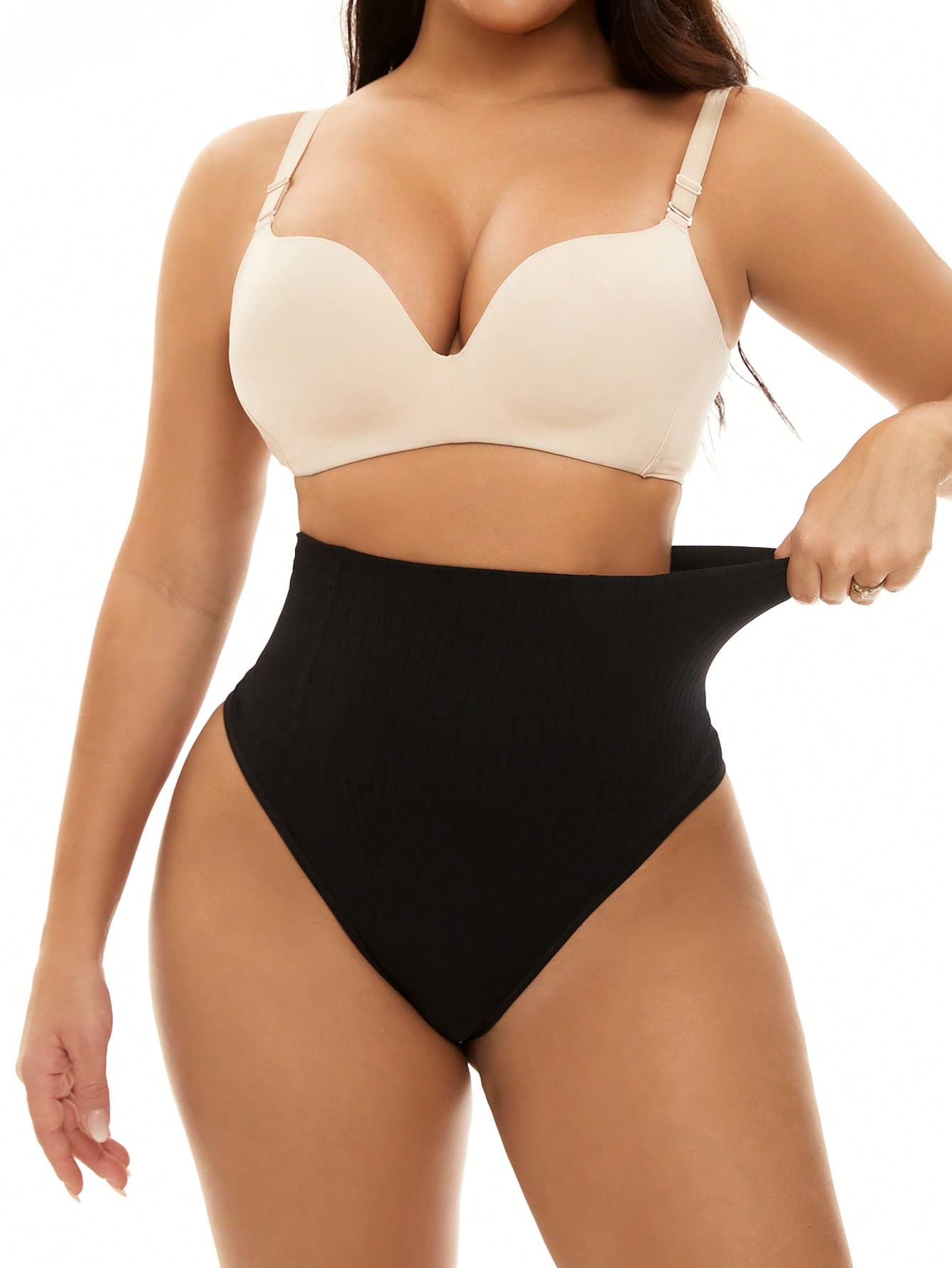 Plain High Waisted Shapewear Bottom