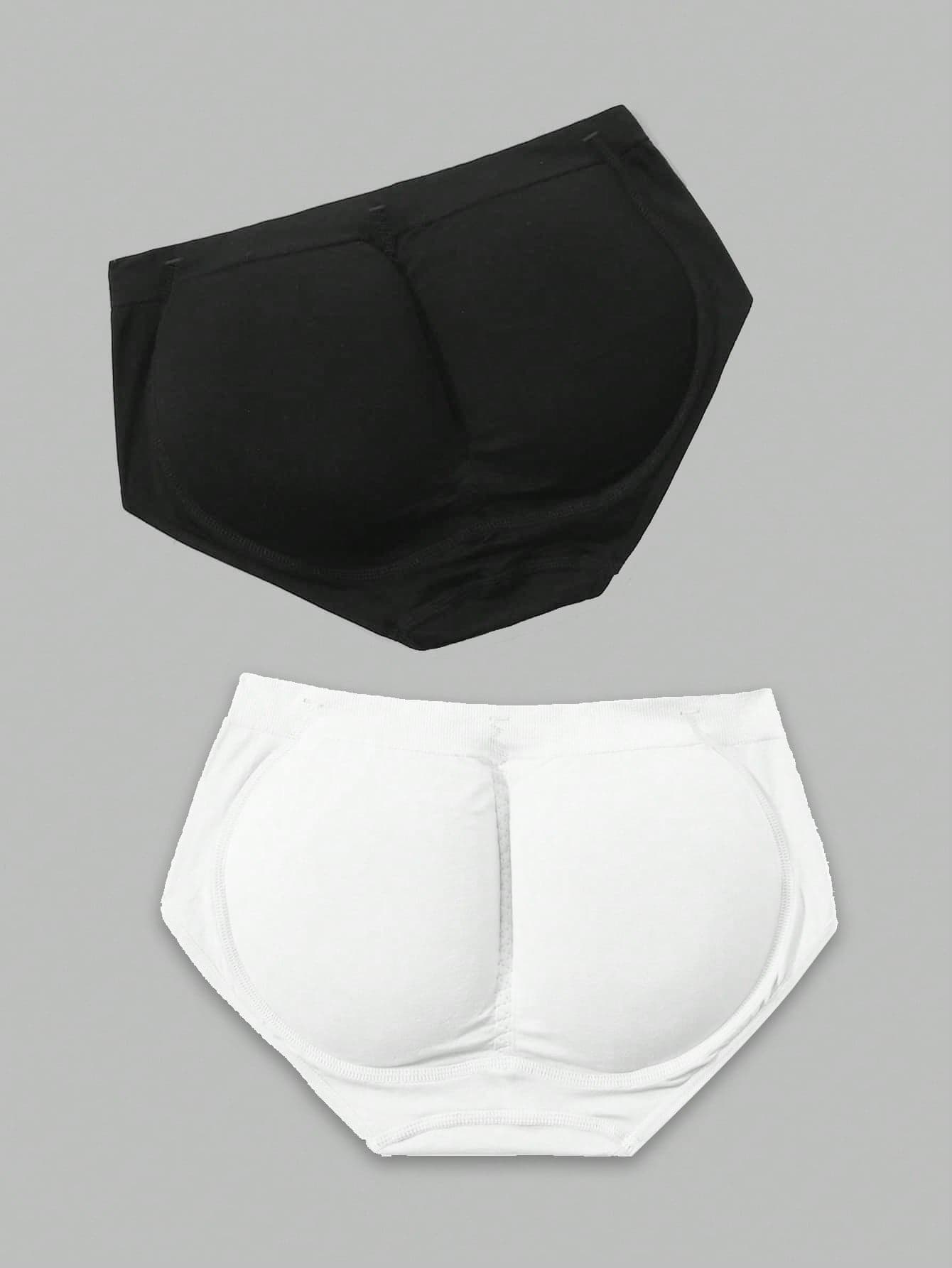 2pcs/Set Women's Shapewear Set: Waist Trainer And Shaping Clothes With Triangle Panties And Hip Pads
