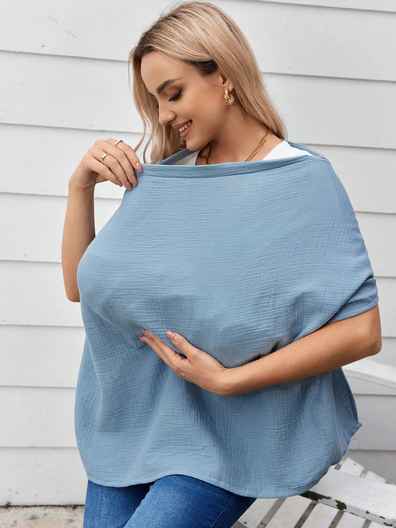 1pc Pure Cotton Soft And Skin-Friendly Nursing Cover