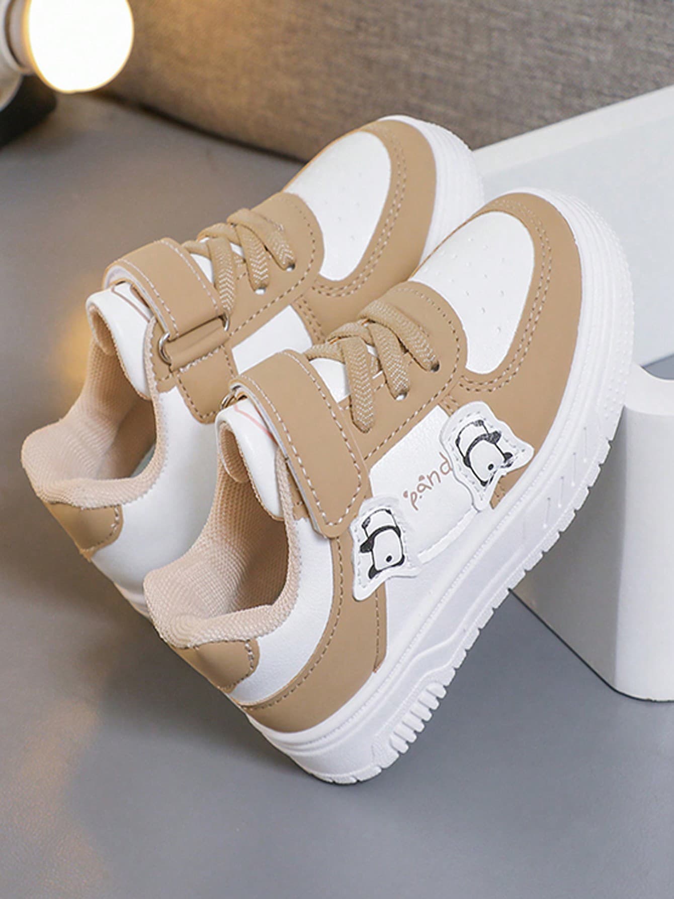 Kids Shoes Children Hook And Loop Casual Sneakers, New Spring/Autumn Boys Soft Bottom Sports Shoes White, Kindergarten/Elementary School Students