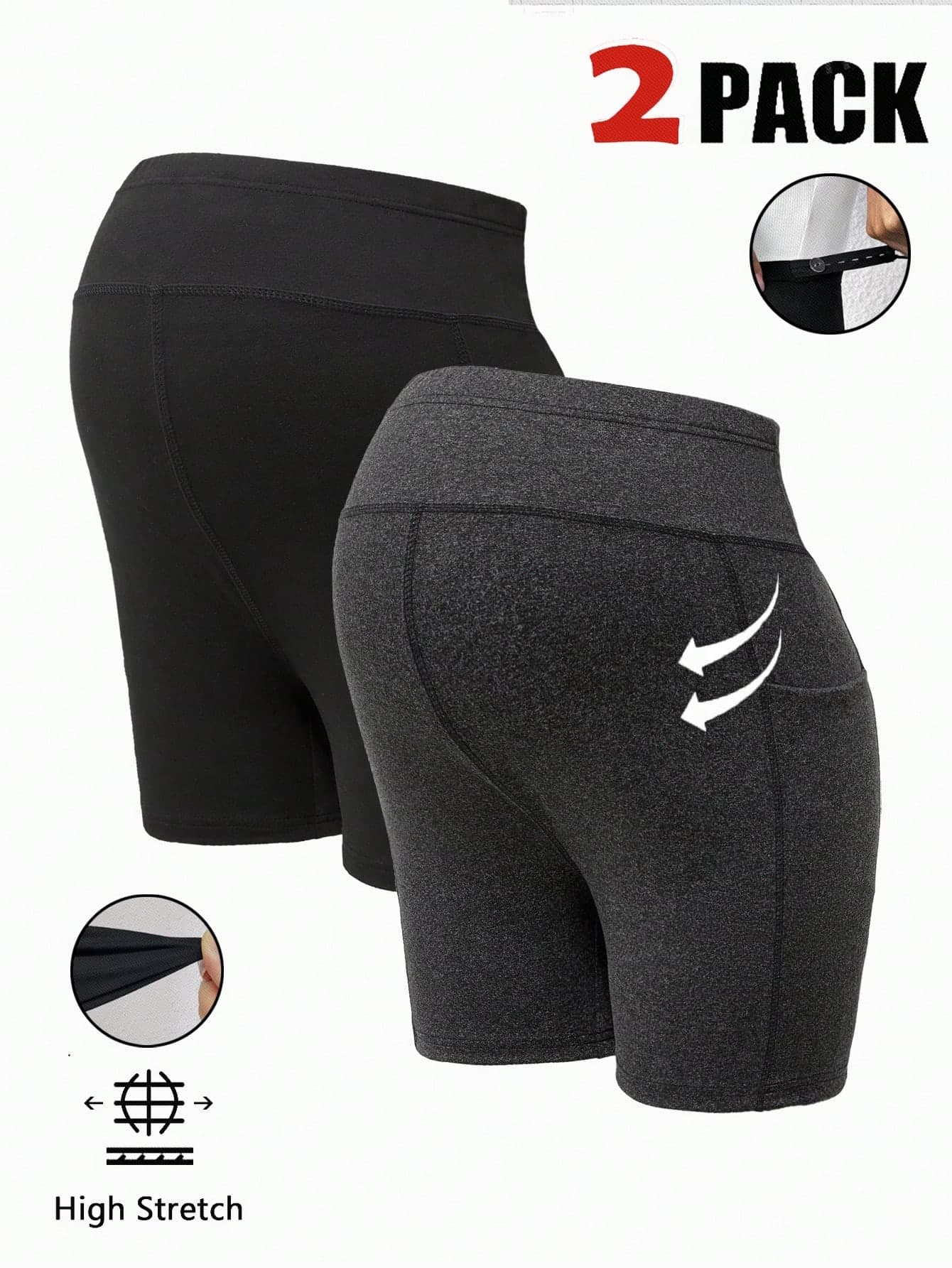 SHEIN Maternity Solid Color Slim Fit Casual Leggings, Everyday Wear