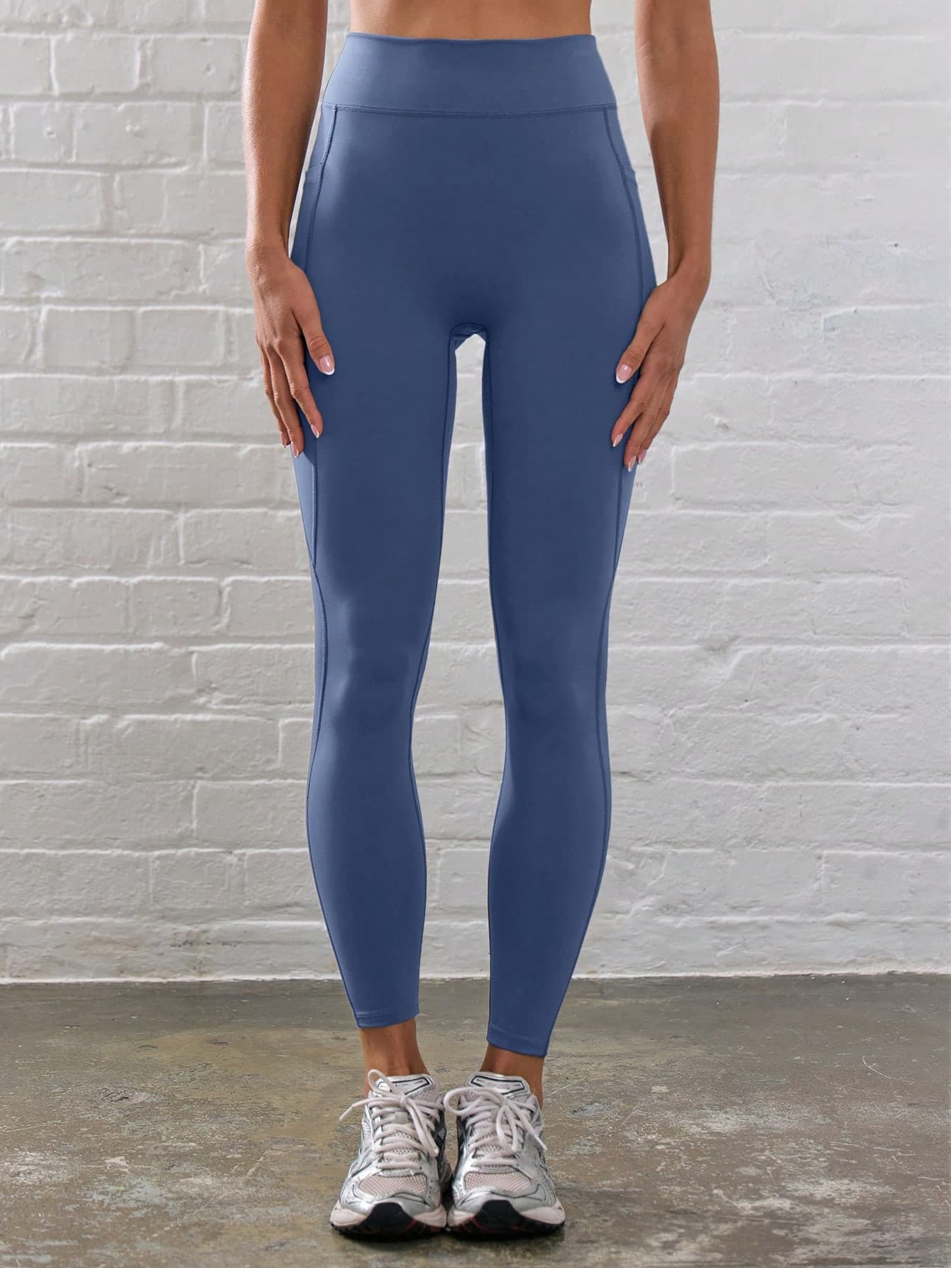 Musera Sport Ribbed High Waist Seam Detail Contour Active-Wear Leggings, Padel, Tennis, Pickleball Gym Fitness Yoga Pilates Daily Casual