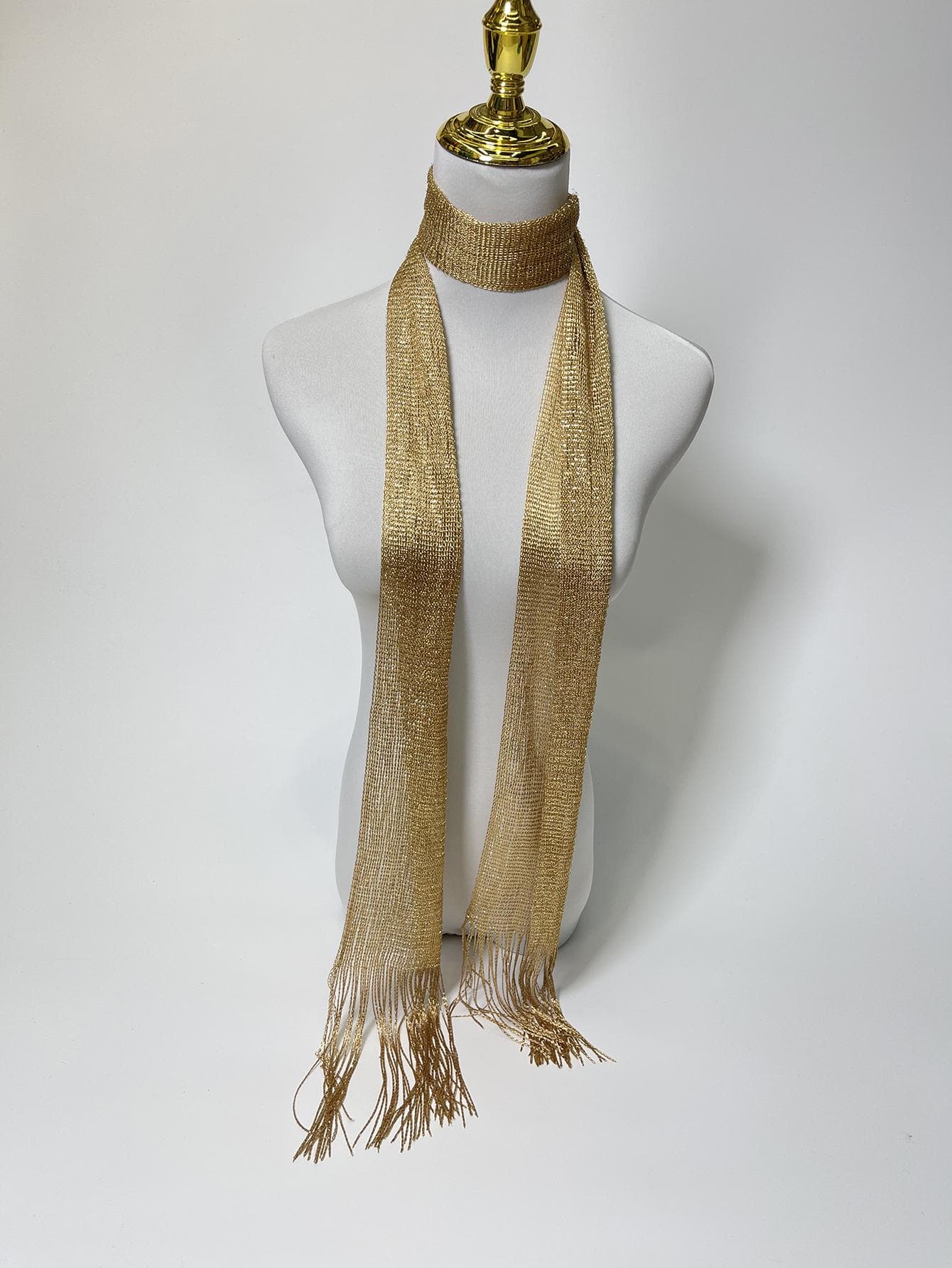 Party 1pc Women Solid Fringe Decor Fashion Scarf For Daily Life Accessories Women