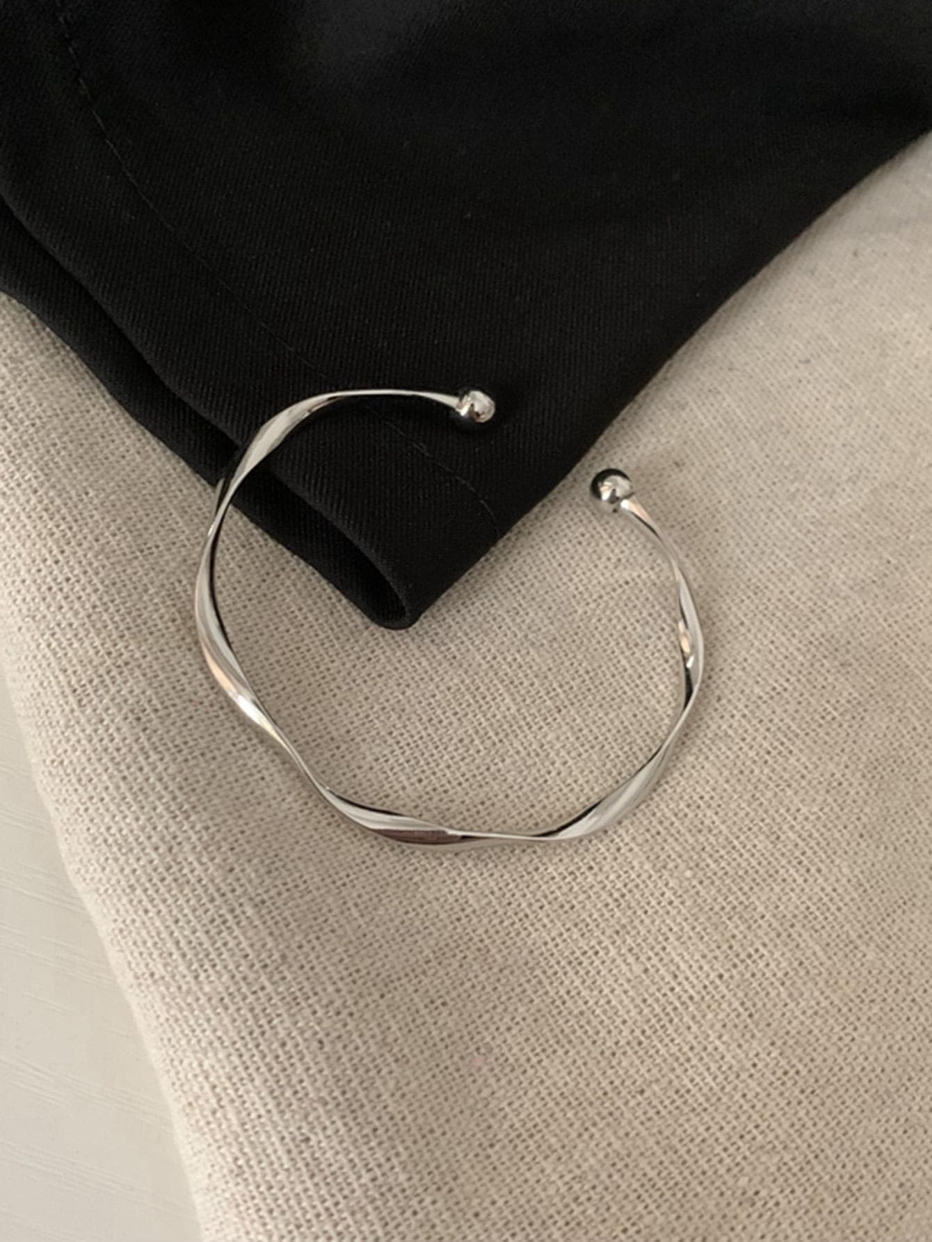 Andkiss Women's Simple Design Summer Twist Cuff Bangle