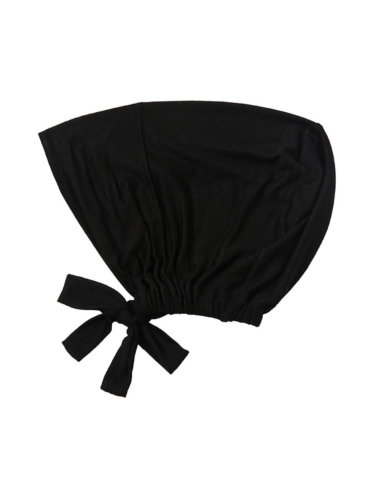 1pc Solid Head Wrap Women Abaya Accessories Daily Under Cap Casual Head Scarf Valentine's Day Soft Hijab,Women Veil