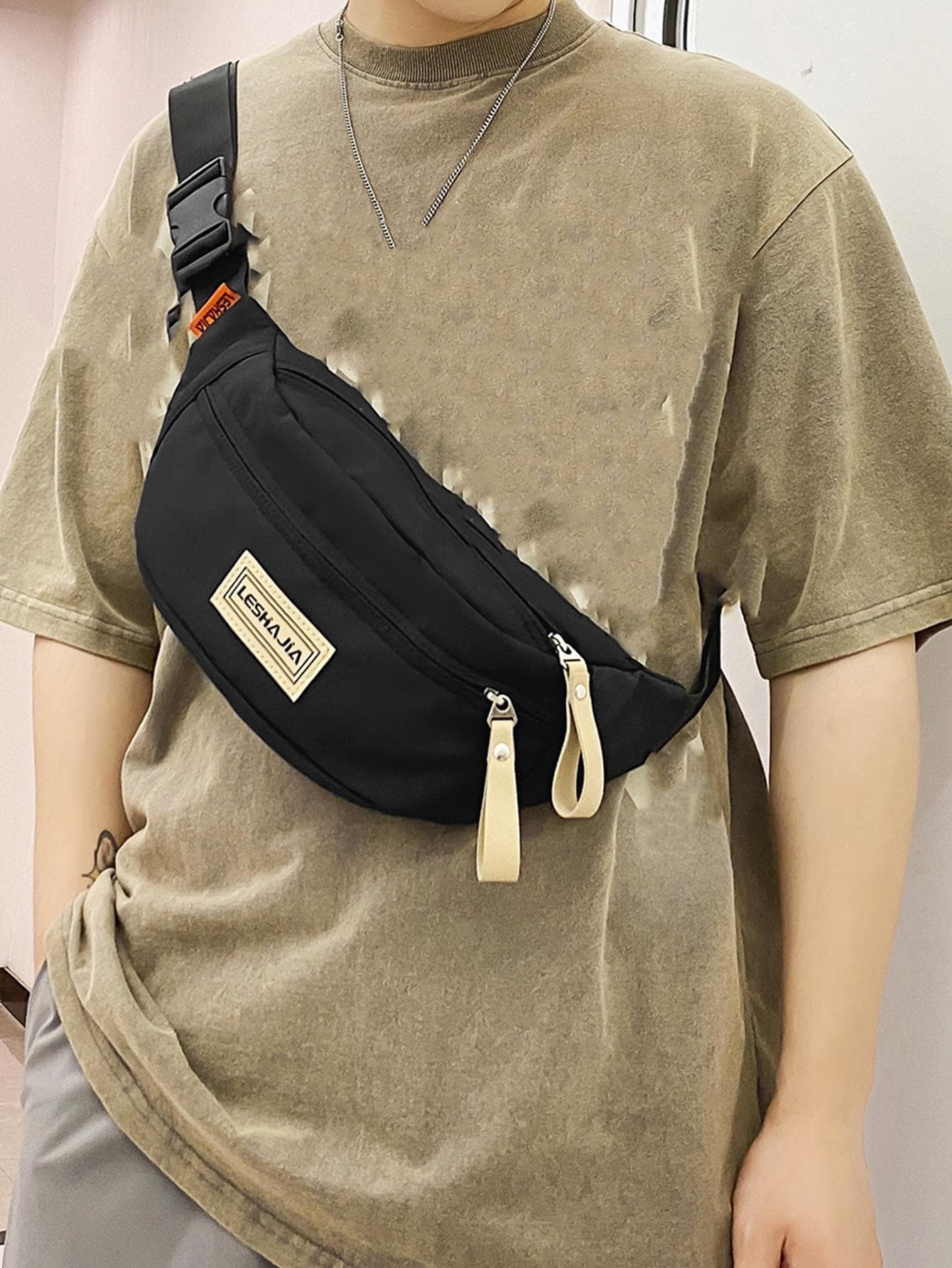 Versatile Nylon Shoulder Bag/Waist Bag, Minimalist And Lightweight, Sporty Style. Suitable For University Campus, Backpack And Various Occasions, Multi-Functional Sling Bag/Waist Bag/Fanny Pack/Travel Bag, Multi-Pocket Design, Chest Bag/Gift For Men, Men's Bag/Waist Bag/Sling Bag/Chest Bag/Side Bag, Black Bag, Travel Essential, Holiday Essential, Men's Summer Back To School Bag Phone Bag, Thigh Bag, Camping, Easter, Hiking Bag