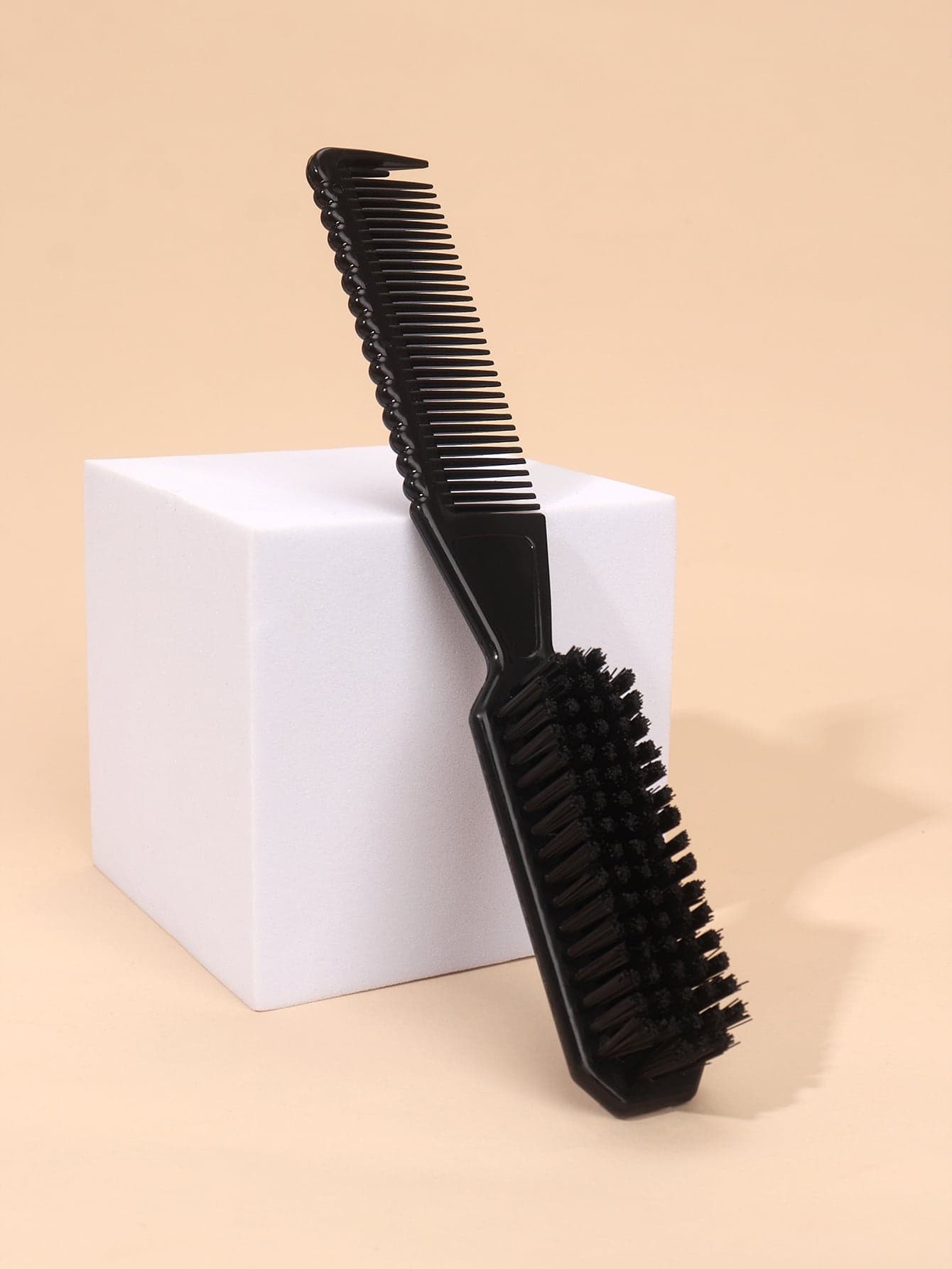 A Double Use Brush For Hairstyling And Beard Shaping, With Comb And Brush Design, For Styling Natural And Stylish Hair And Beard, Suitable For Men's Hairstyling, Beard Shaping And Eyebrow Grooming, Hair Tools, Hair Products And Accessories For Barber Salon Beauty Back To School, Travel Holiday Essentials, Hair Accessories For Women, Slick Back Brush, Hair Dryer, Hair, Barber, Hair Tools, Hair Products, Hair Dryer, Hair Brush, Barber, Hairdressing Equipment, Hairstyle, Hairdressing, Barber Accessories, Barbershop, Hairdressing Equipment