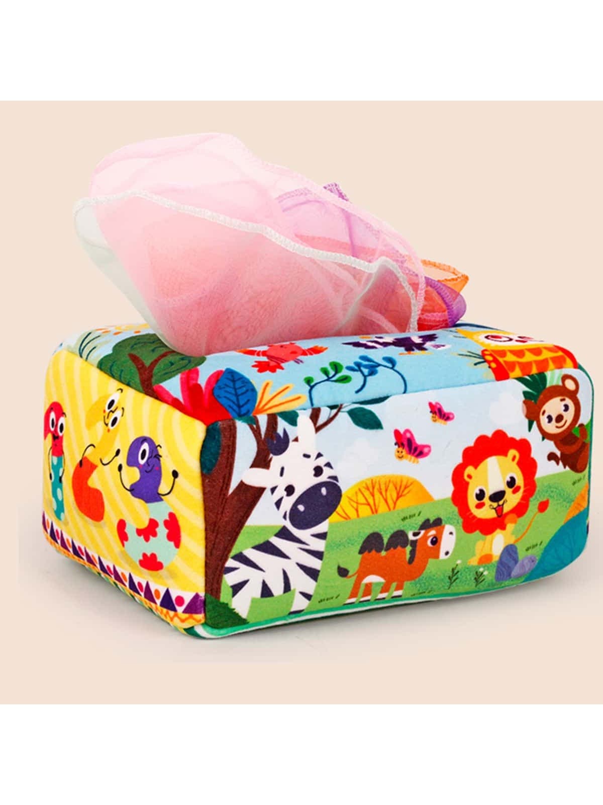 13pcs/Box Infant Rattle Tissue Paper Box Educational Toy, Non-Tearable Soft Tissue Paper Christmas Gift