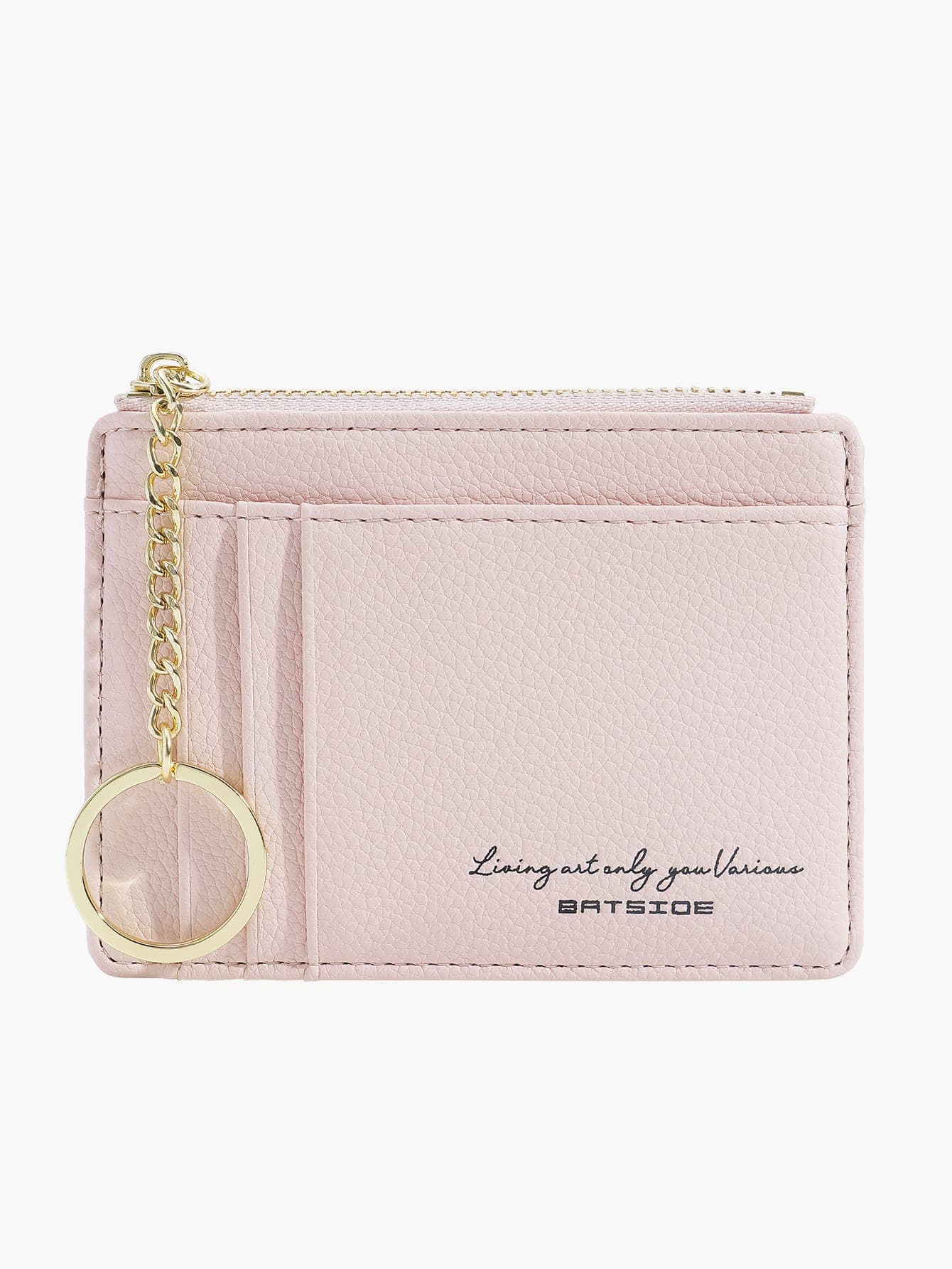 BATSIOE New Arrivals Mini Zipper Coin With Multi Card Slot Function And Keychain Portable Cash White-Collar Workers For Female College Work Business Commute Office For Anniversary ForFor Birthday Gift On Valentine Day Gift Gift ID Card Holder Hot Pink Wallet Keychain For Women Wallet Purse Wallet Small Wallet