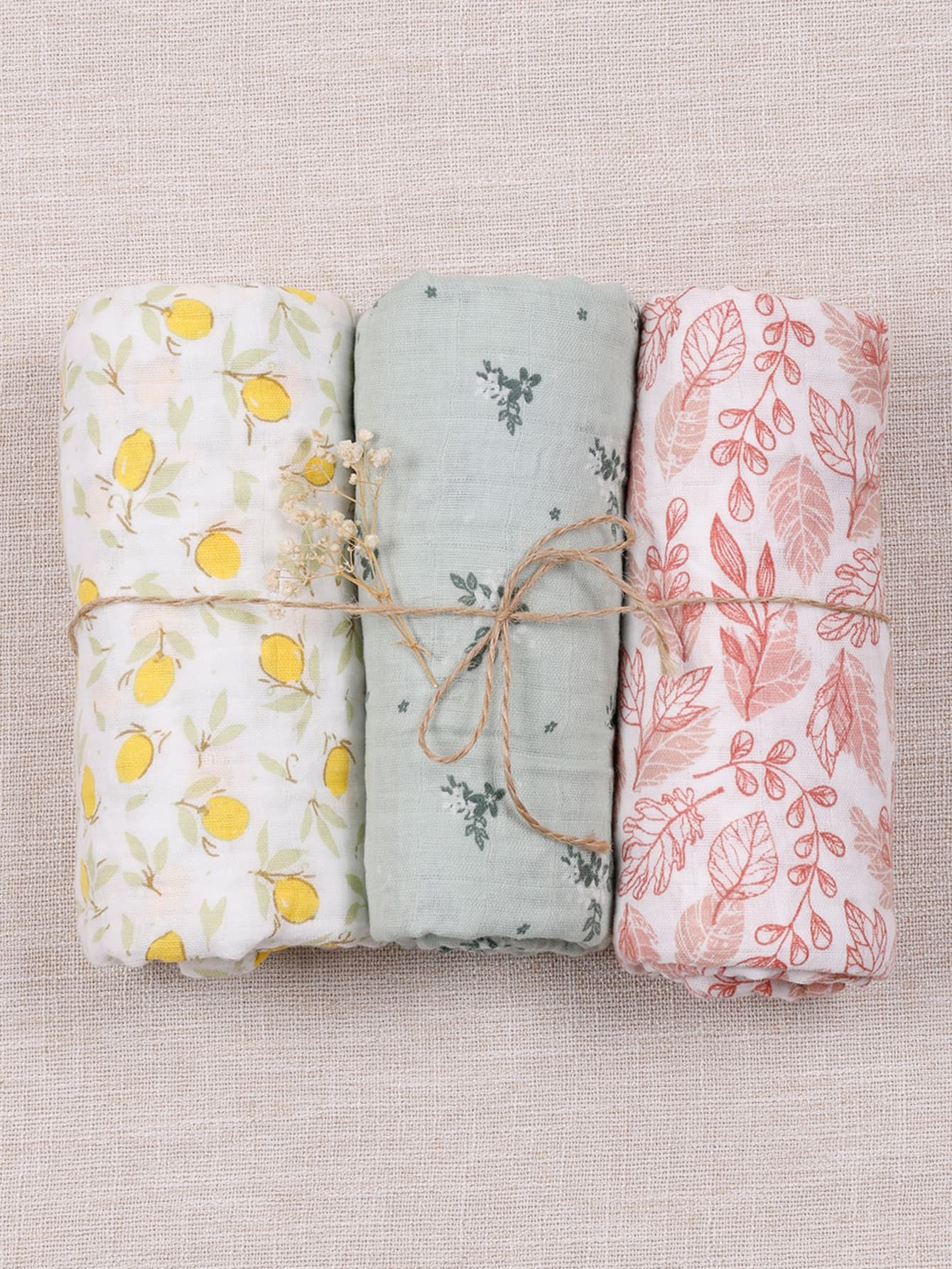 Happy Flute 3 Packs Set Soft Baby Wrap Swadding Blanket 120*110cm Love Valentine
