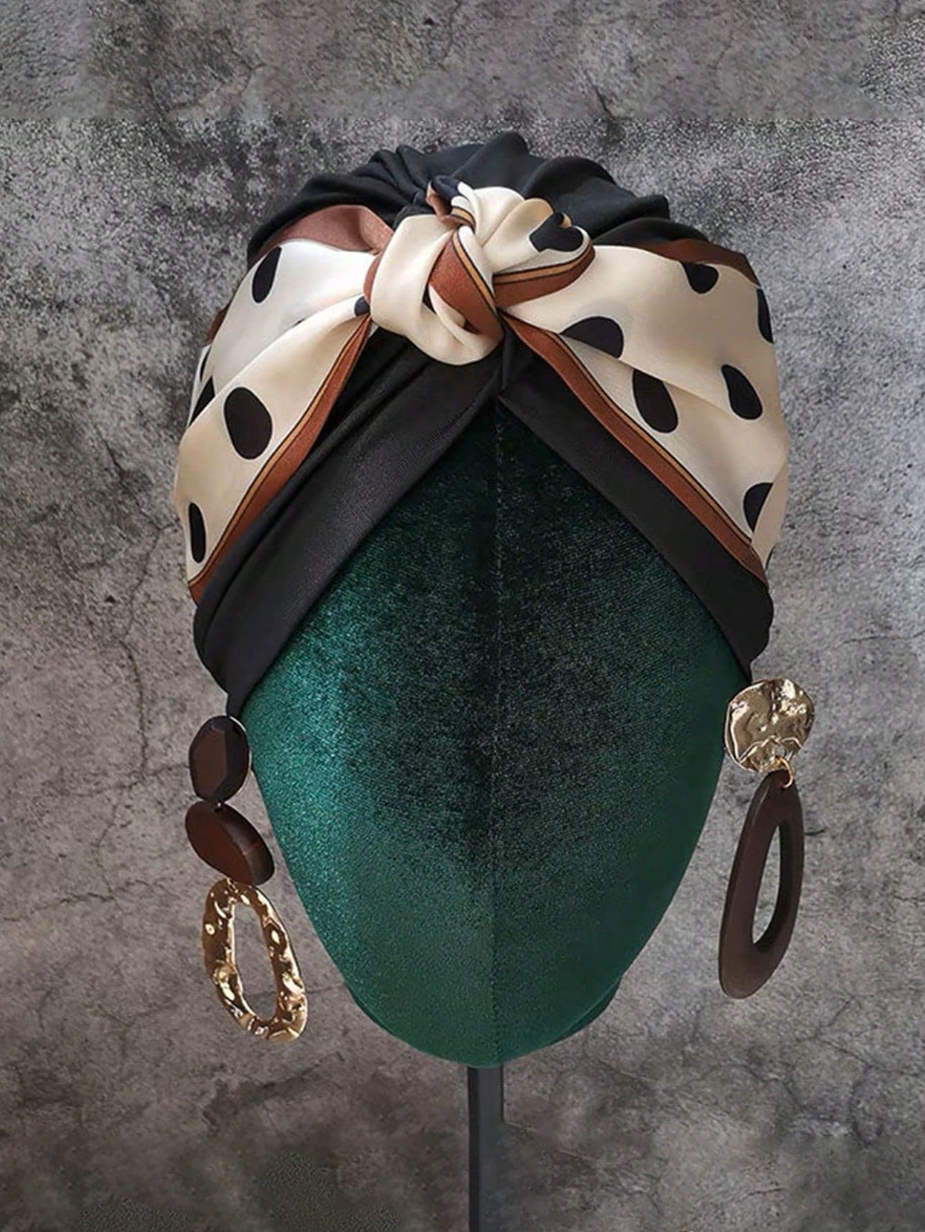 2pcs/Set Women's Silk Scarf And Knotted Turban, Suitable For Daily Wear With Various Diy Wearing Styles Silk Bonnet Satin Bonnet Hair Sleep Cap