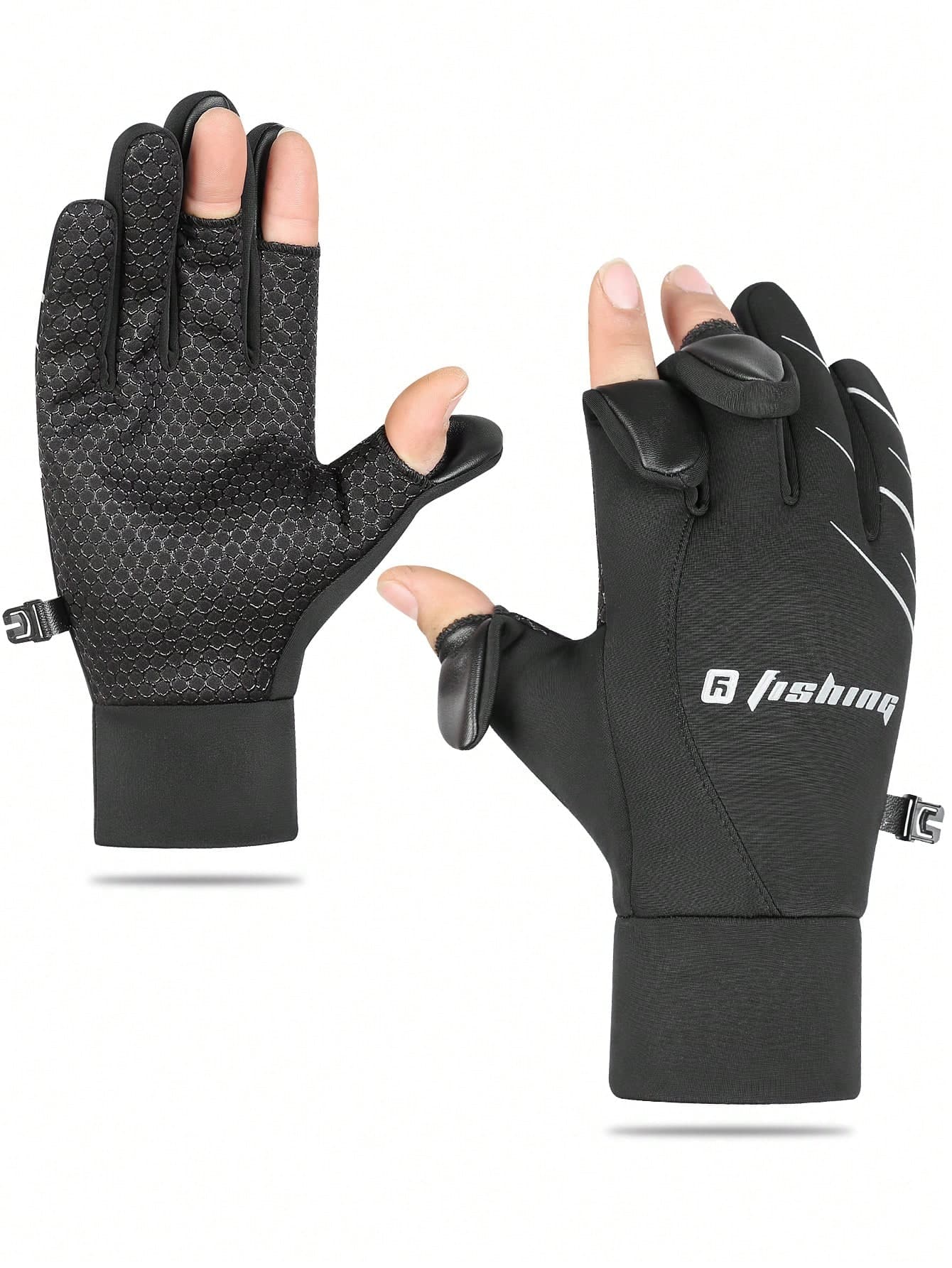 1pair Flip Cover Thermal Lined Waterproof Gloves For Men & Women. Anti-Slip Windproof Warm Gloves For Driving Running Cycling Fishing Delivery