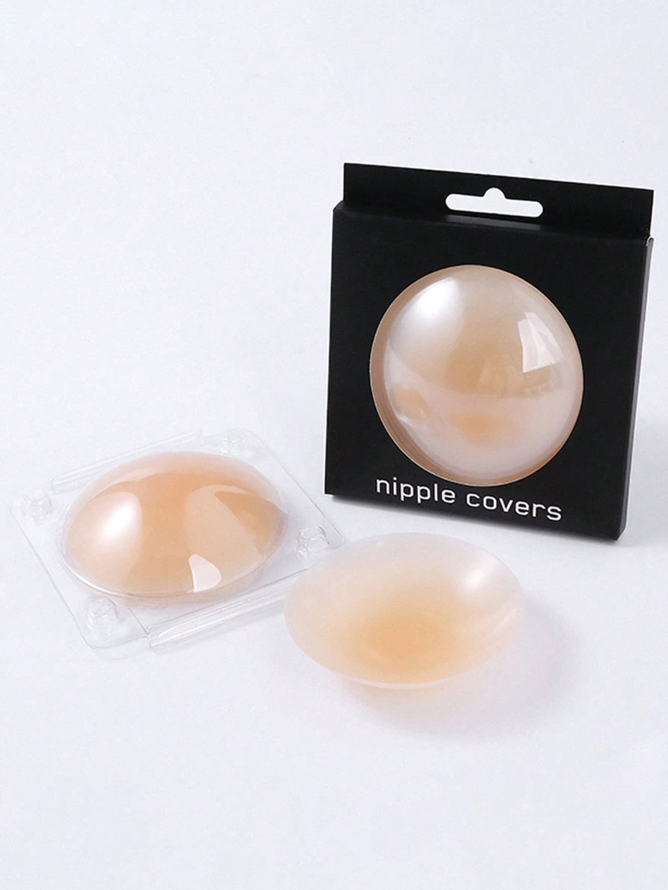 Reusable Silicone Solid Nipple Covers-Invisible,Strapless,Anti-Slip,Comfortable Breast Pasties For Women's Lingerie And Underwear Accessories